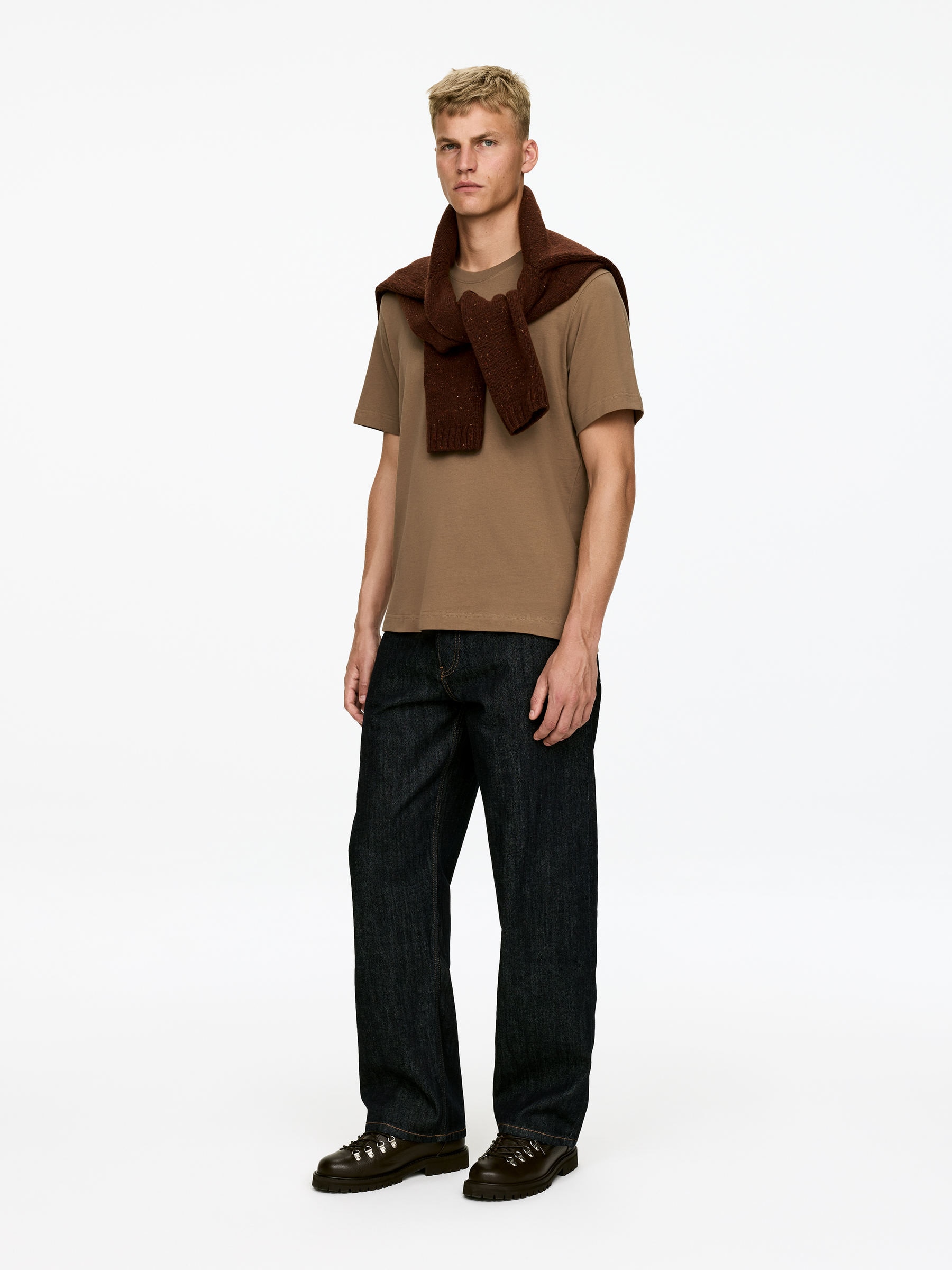 Mittelschweres T-Shirt - Beige - Regular Fit - Men - StillMedia/Lookbook - 3