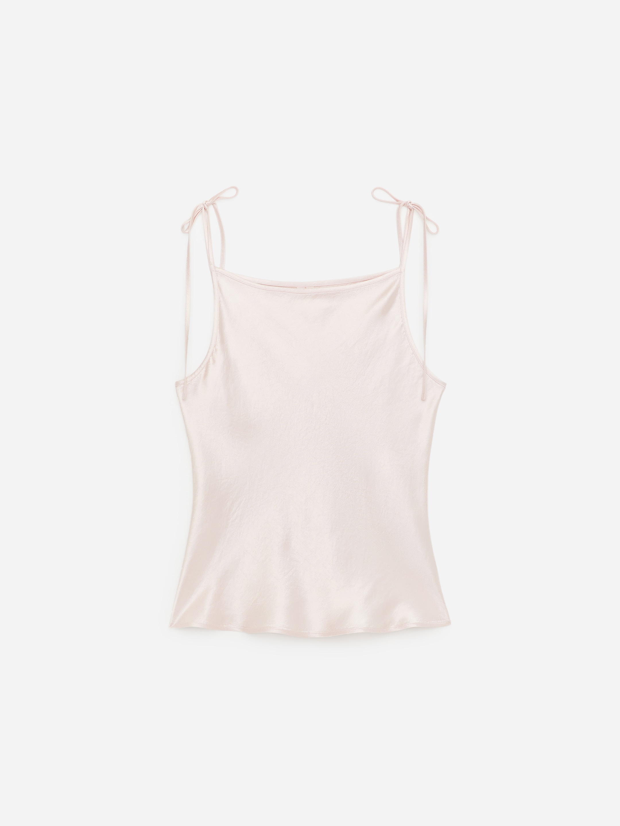 Crushed Satin Top-Pink-18649