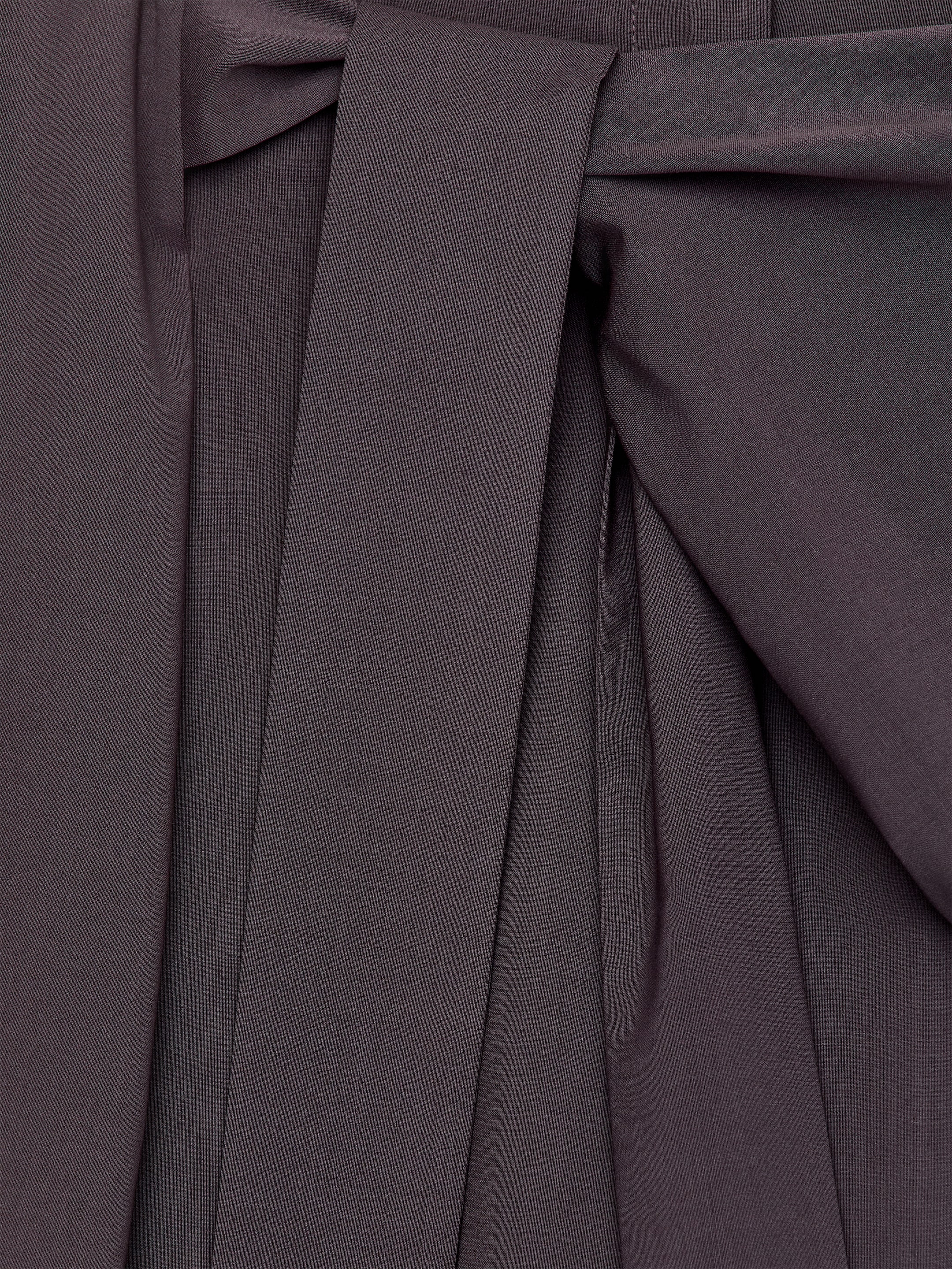 Pantalones sastre con detalle cruzado - Marrón oscuro - Corte relajado - Women - StillMedia/DescriptiveDetail - 1