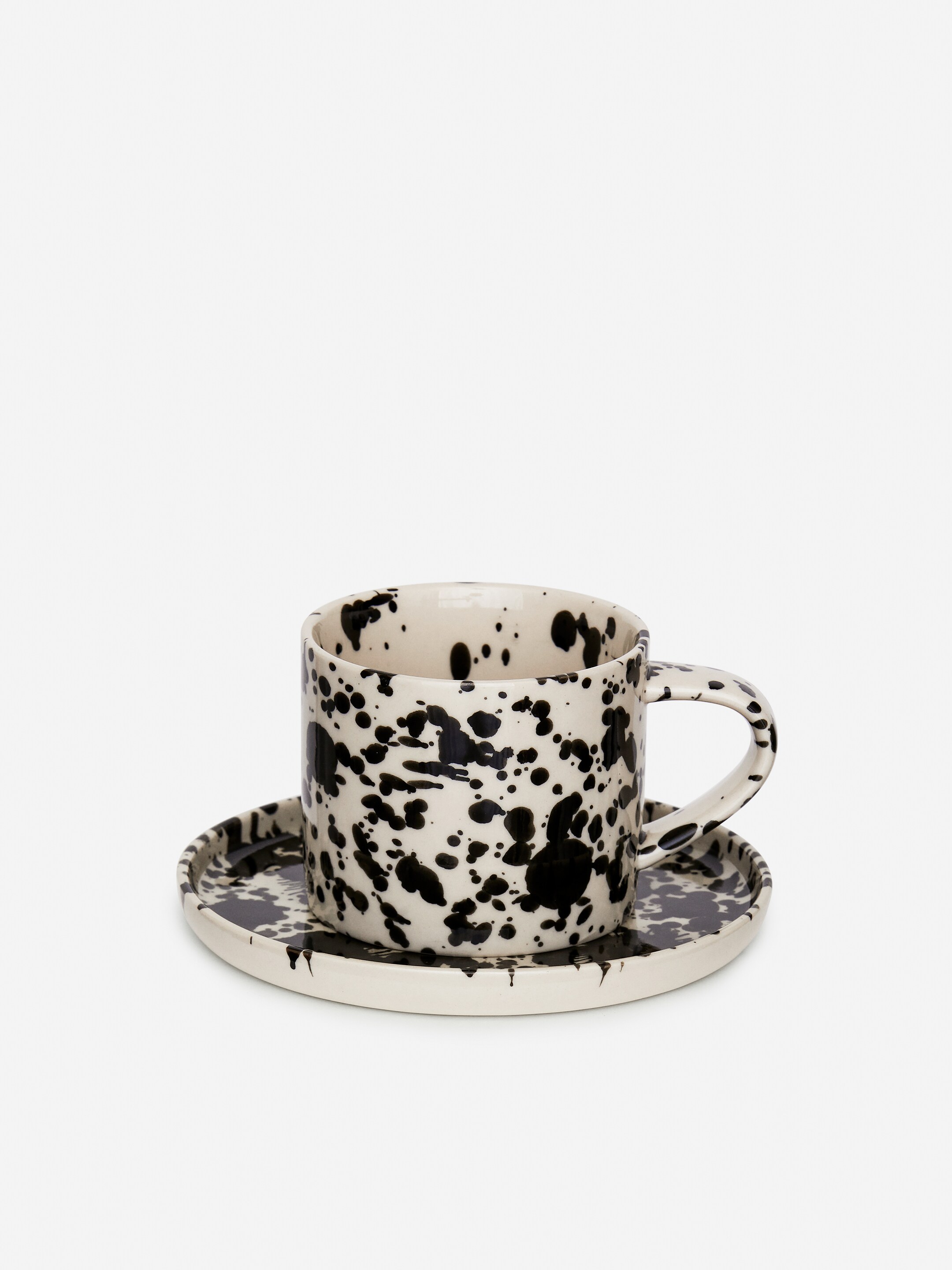 Visa större bild: Litet fat - Off-white/svart - Home All | H&M SE 2