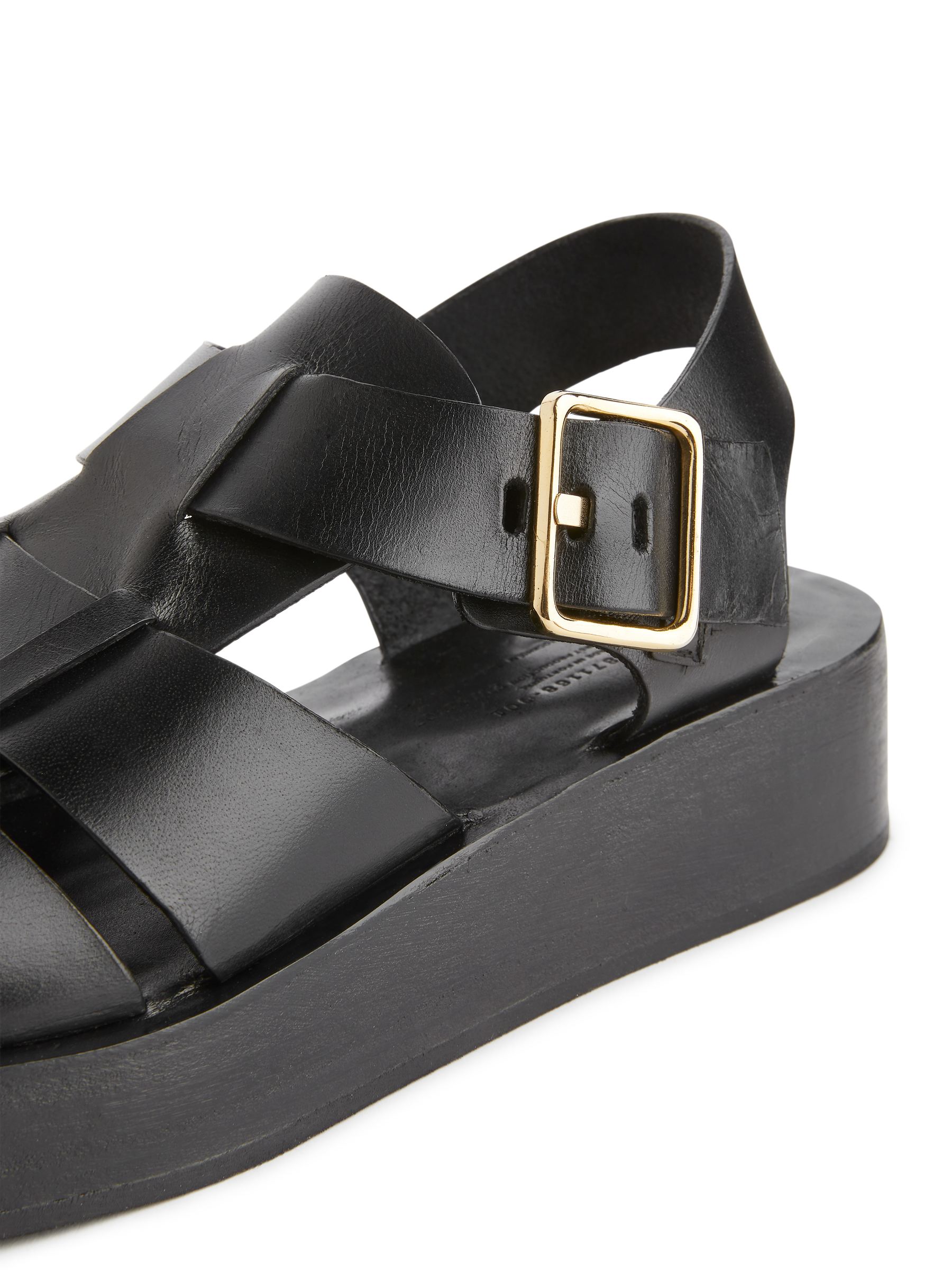 Cage Leather Sandals - Black - Women - StillMedia/DescriptiveDetail - 3