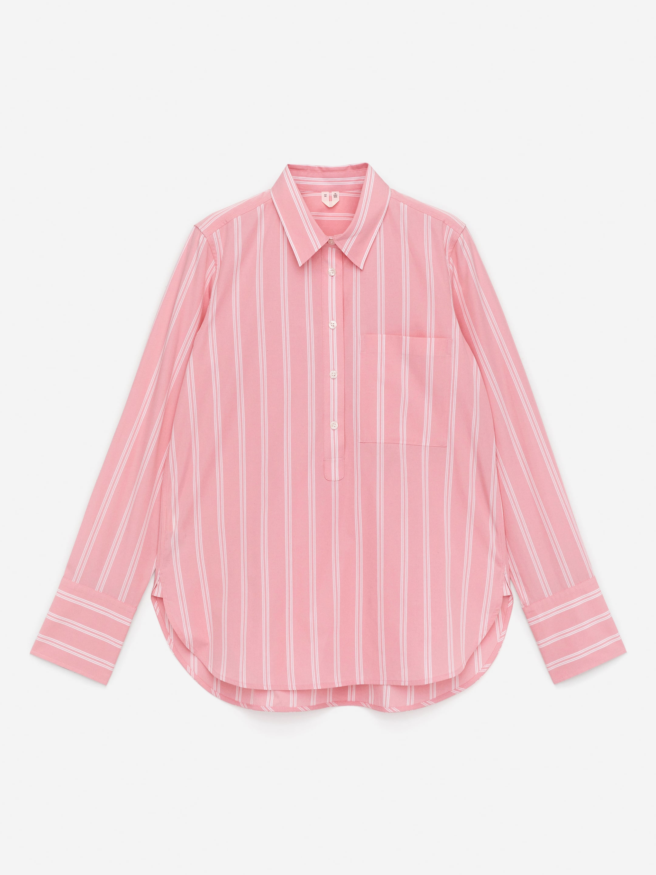 Zobrazit větší obrázek: Popover bavlněná košile - Růžová/pruhovaná - ŽENY | H&M CZ 1