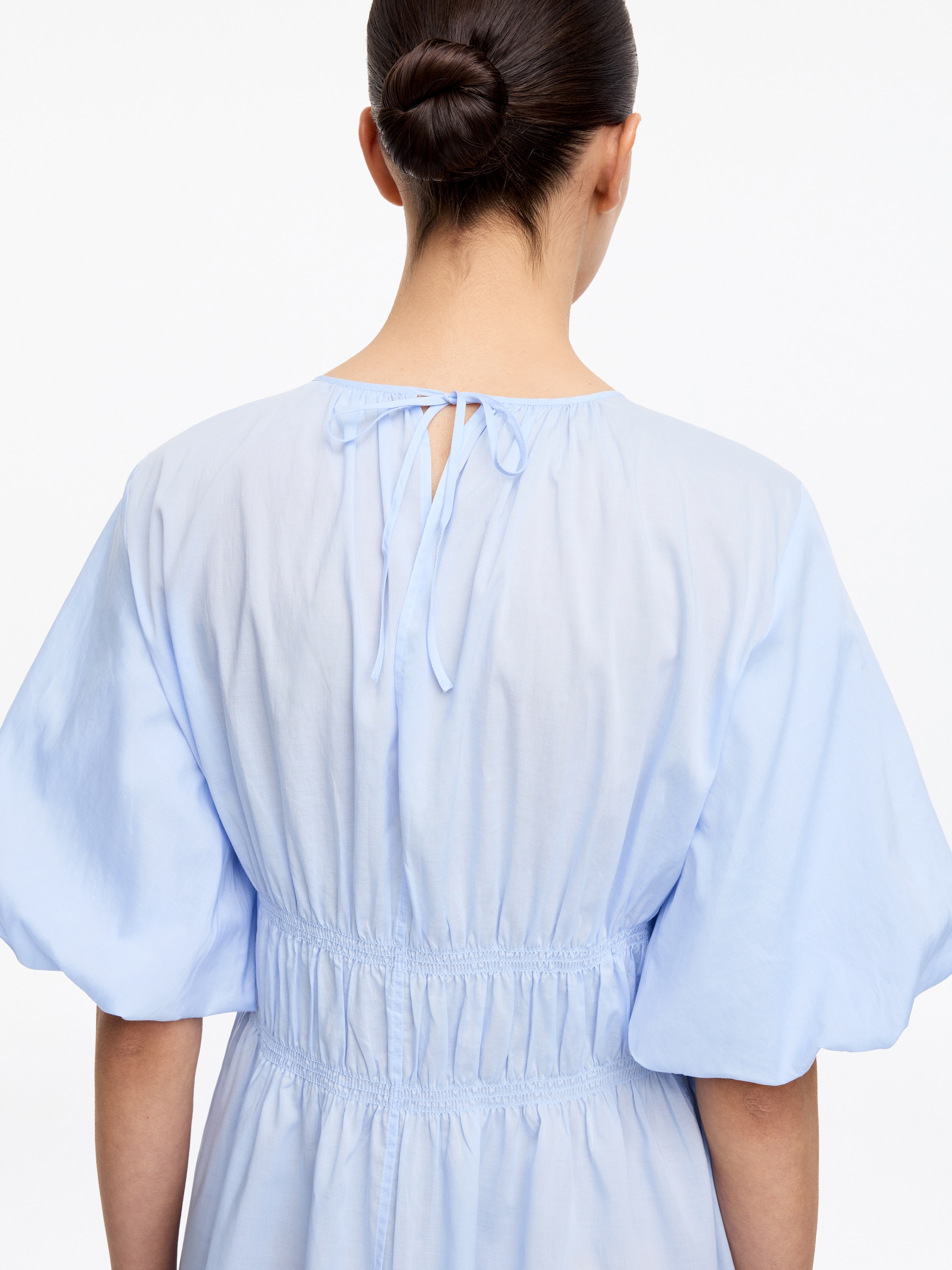 Lyocell-Cotton Maxi Dress - Light Blue - Regular fit - Women - StillMedia/Lookbook - 5