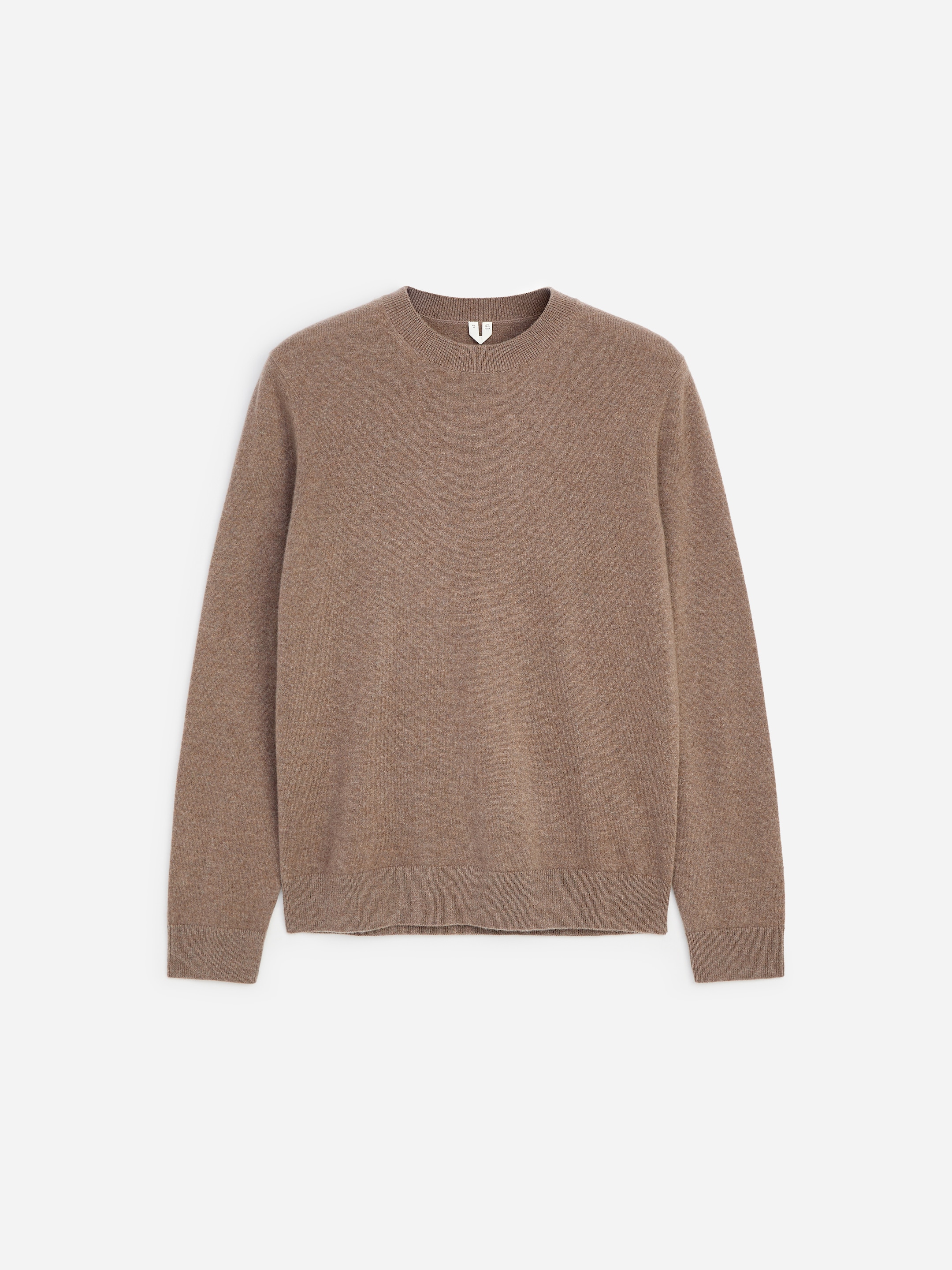 Pure Cashmere Crew-Neck Jumper - Brown - Regular fit - men - StillMedia/DescriptiveStillLife - 1