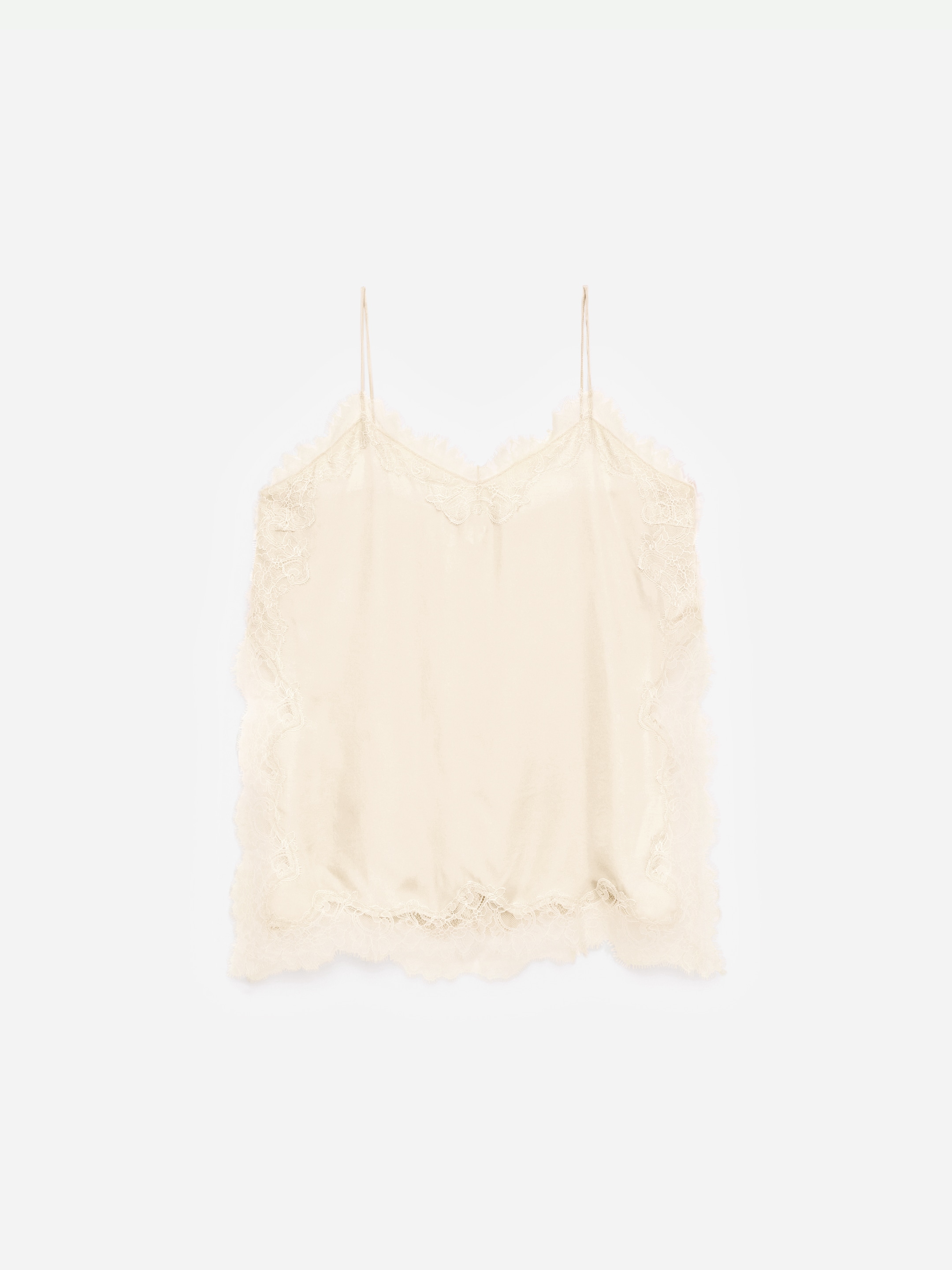 Trägertop mit Spitze - Hellbeige - Regular Fit - Damen - StillMedia/DescriptiveStillLife - 2