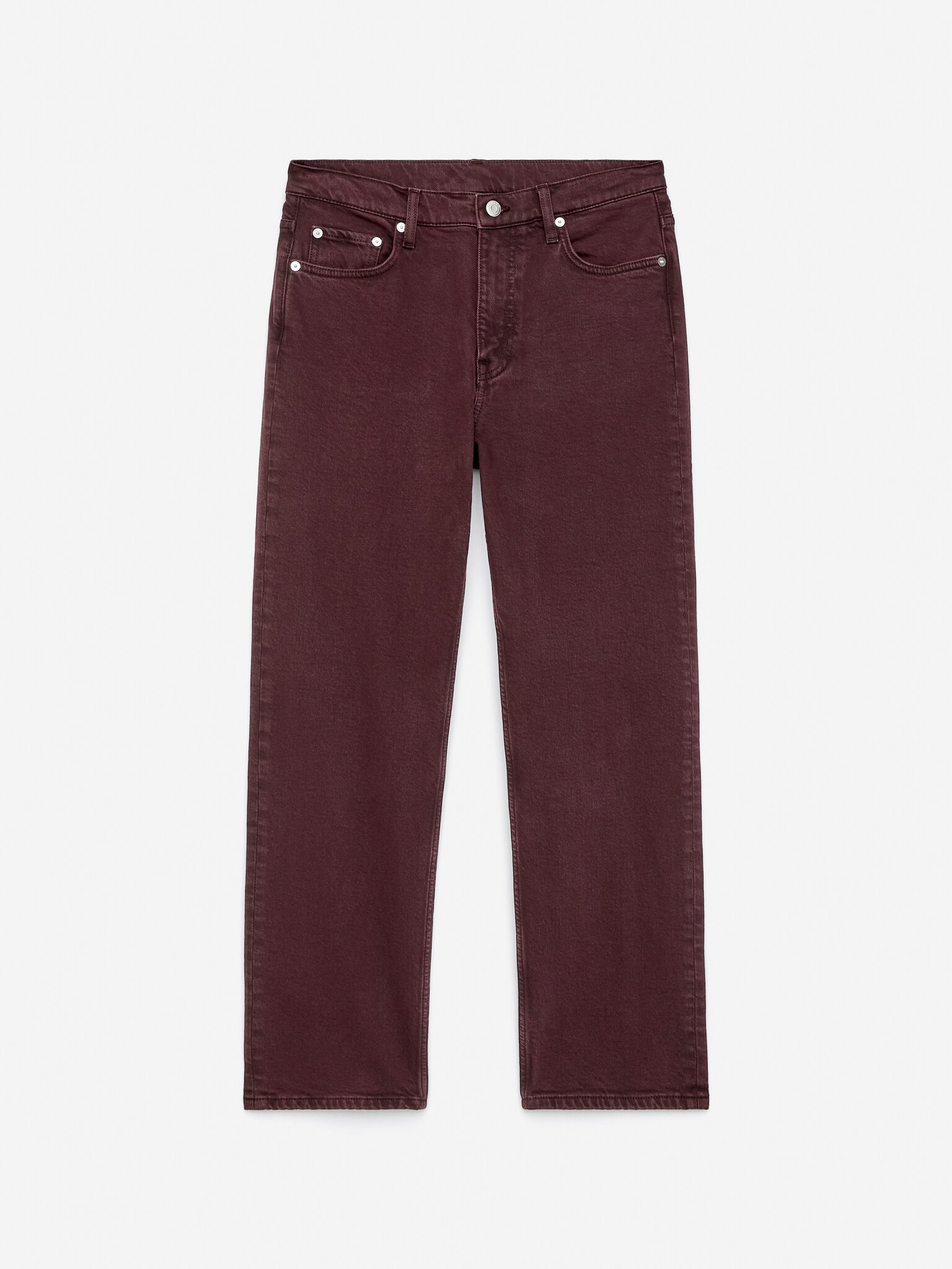 JADE Cropped Slim Jeans - Dunkelrot/Mittelblau/Verwaschenes Schwarz/Weiß/Dunkelblau/Blau/Schwarz/Dunkelblau/Dunkelblau - 2