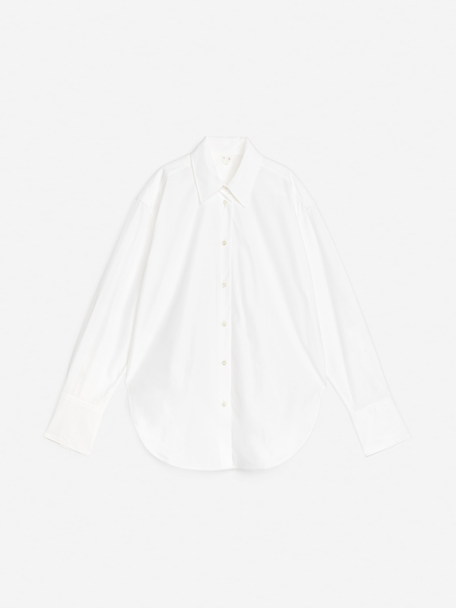 Relaxed-Fit Poplin Shirt - White/Blue/White