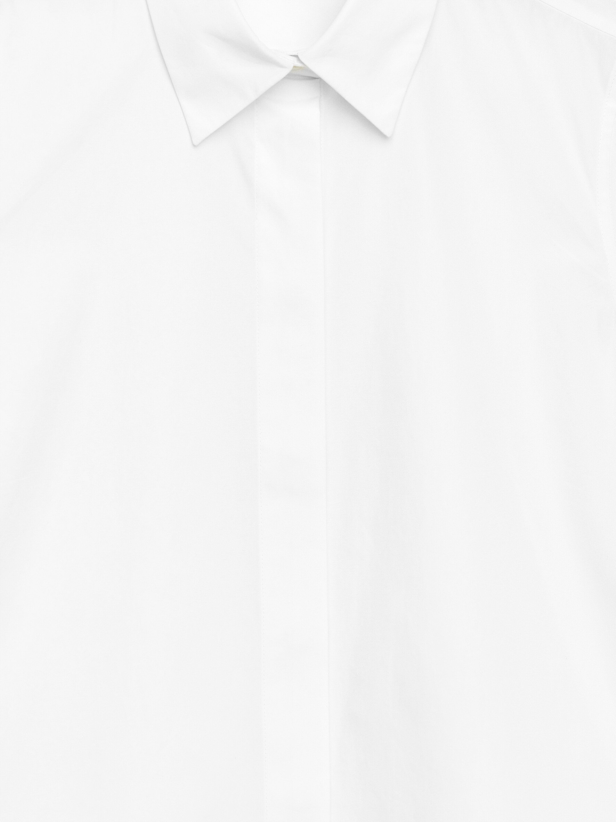 Regular-Fit Poplin Shirt - White - Regular fit - Women - StillMedia/DescriptiveDetail - 1