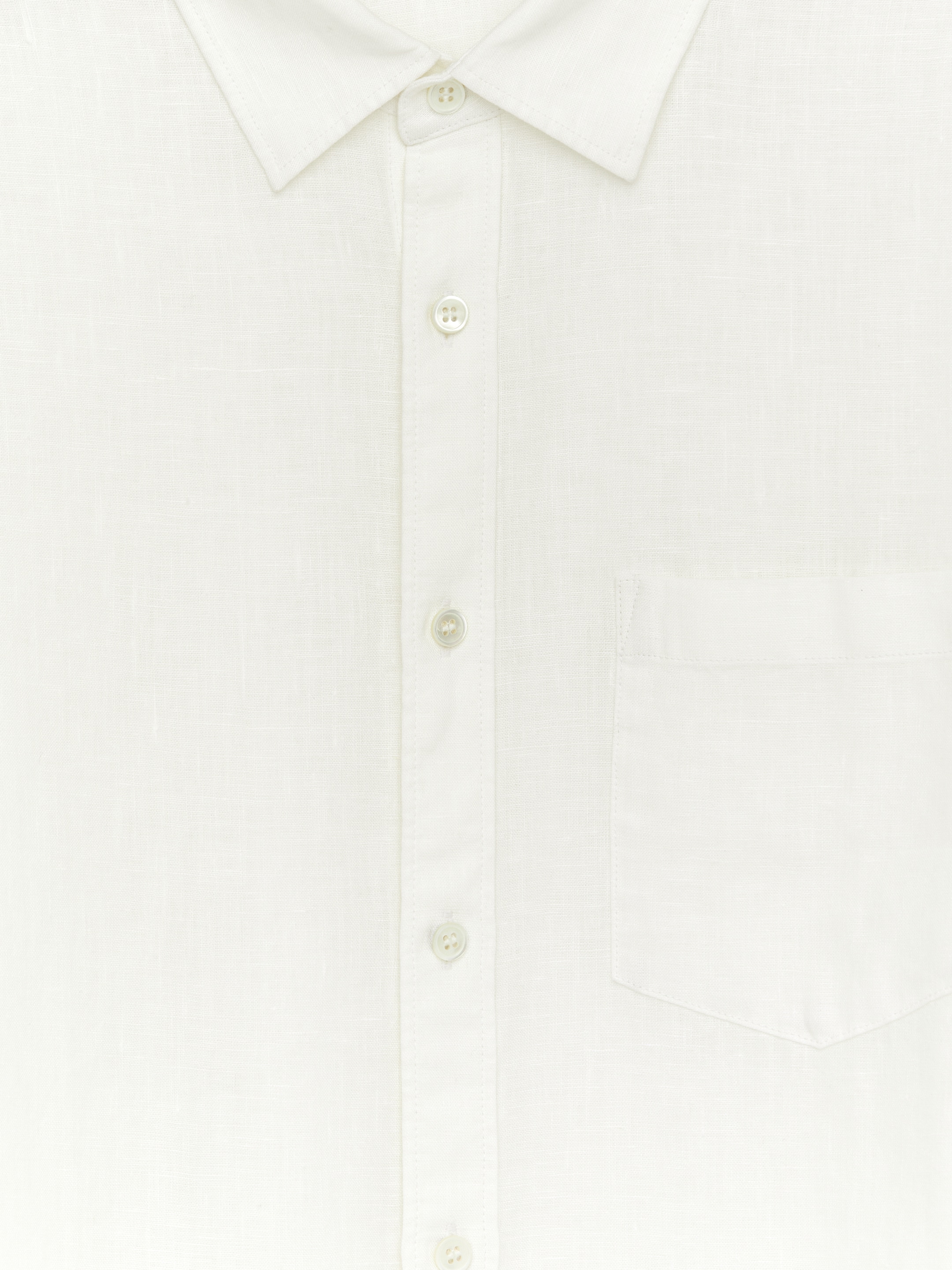 Zobacz większy obraz: Regular-Fit Linen Shirt - Złamana biel - ON | H&M PL 7