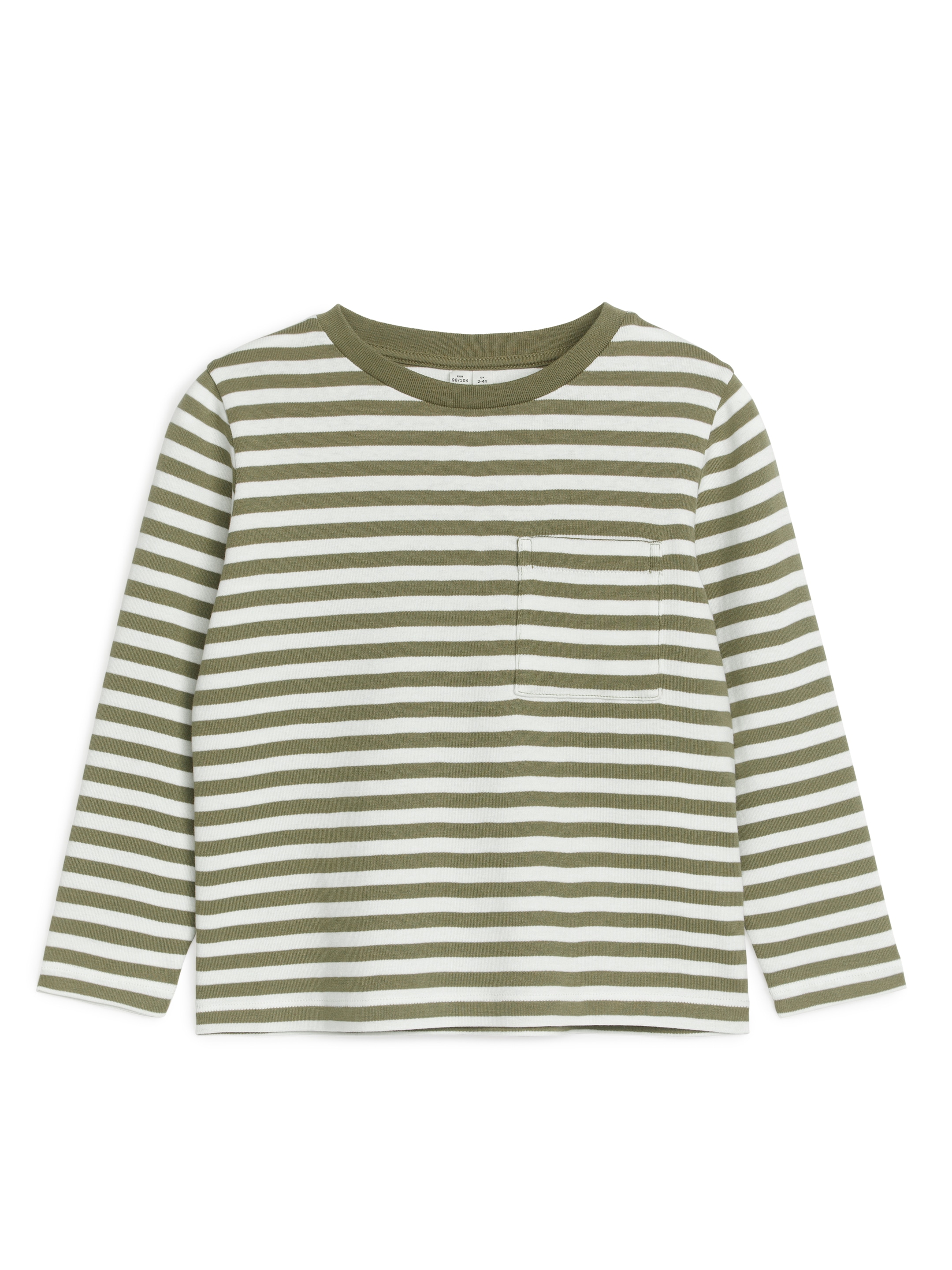 Långärmad t-shirt - Off-white/grön - Regular fit - Children - StillMedia/DescriptiveStillLife - 3