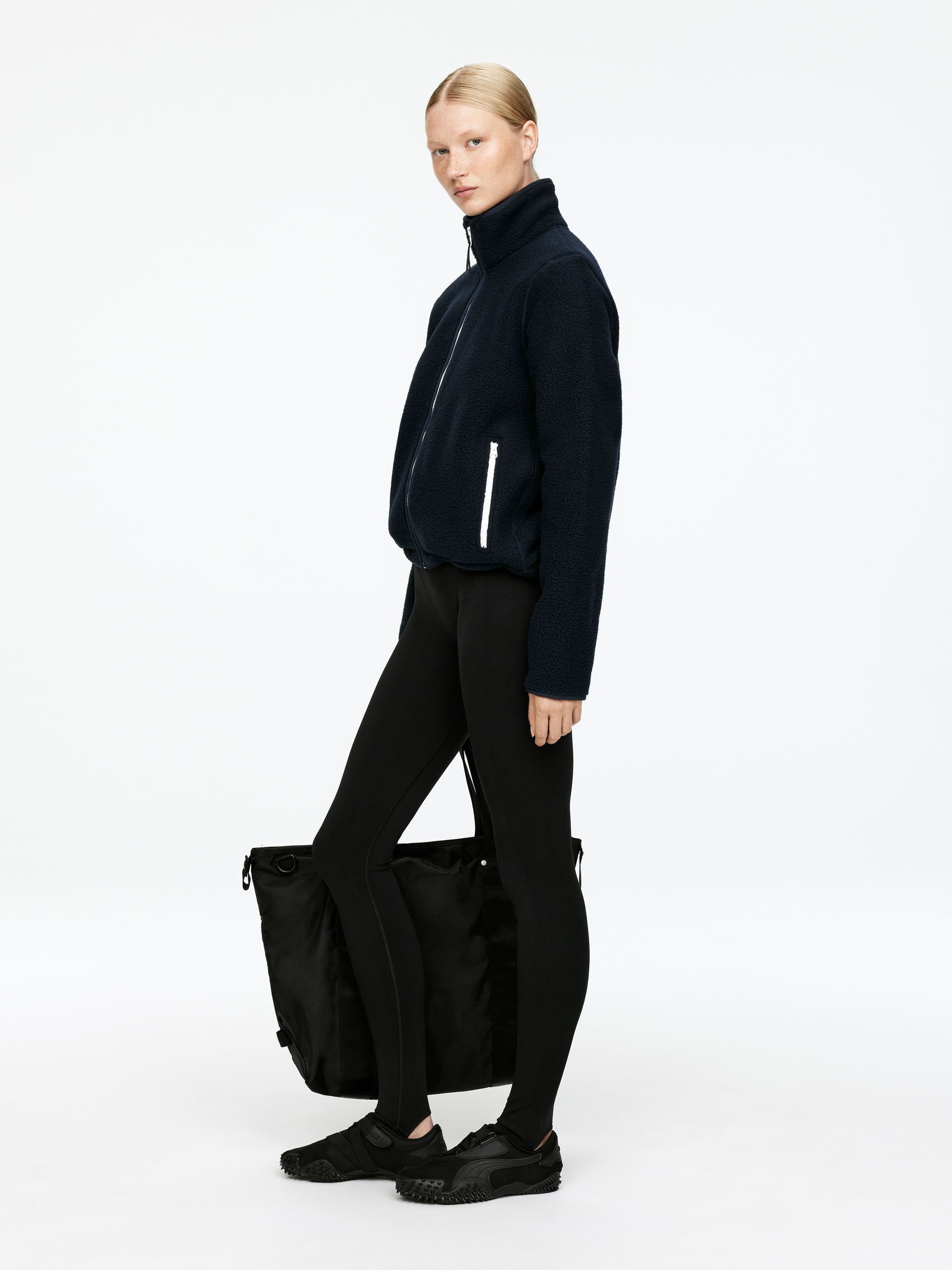 Veste polaire - Bleu foncé - Slim fit - Femme - StillMedia/Lookbook - 3