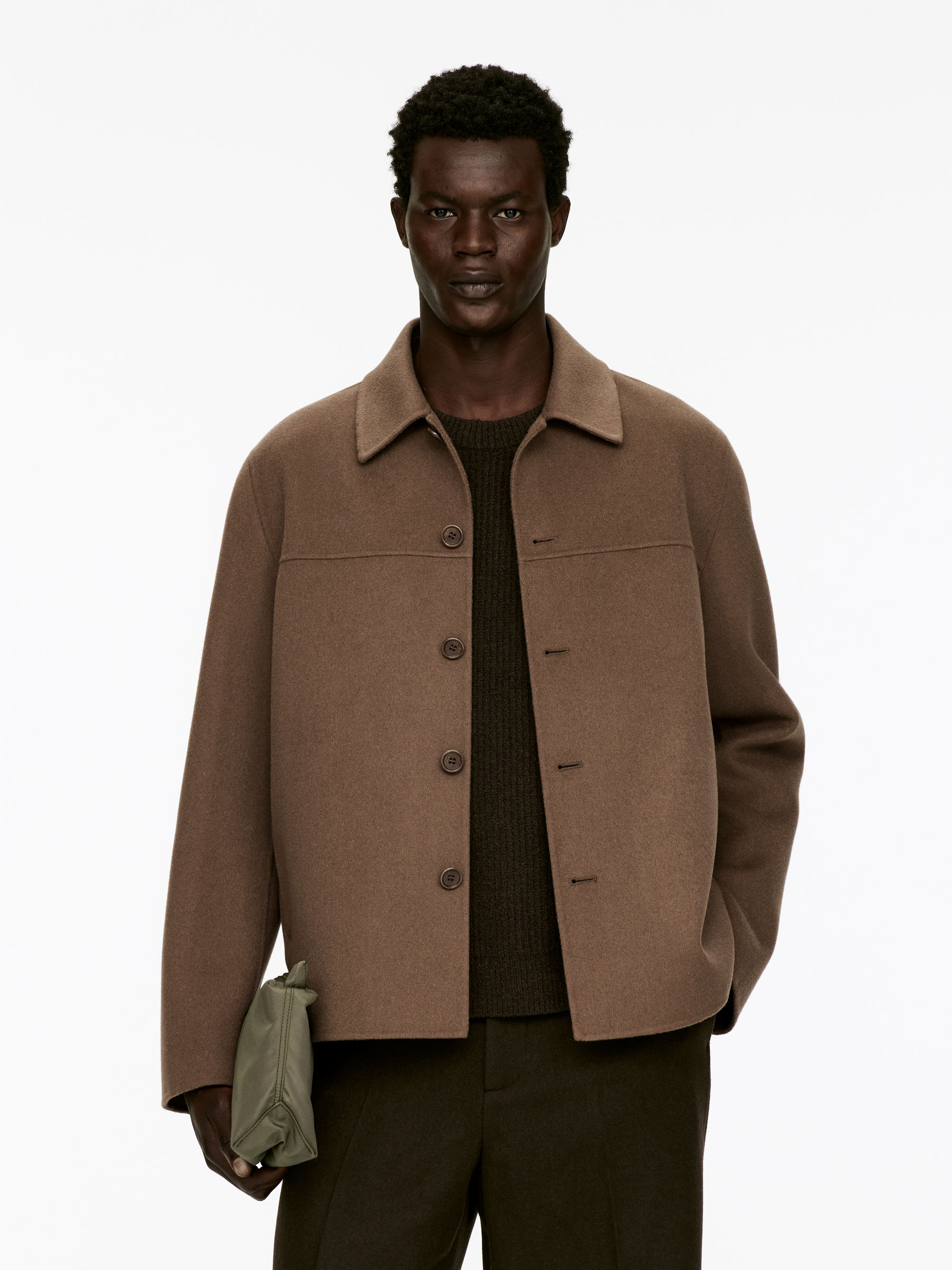 Double-Face Wool-Blend Jacket - Dark Beige - Relaxed fit - Men - StillMedia/Lookbook - 7