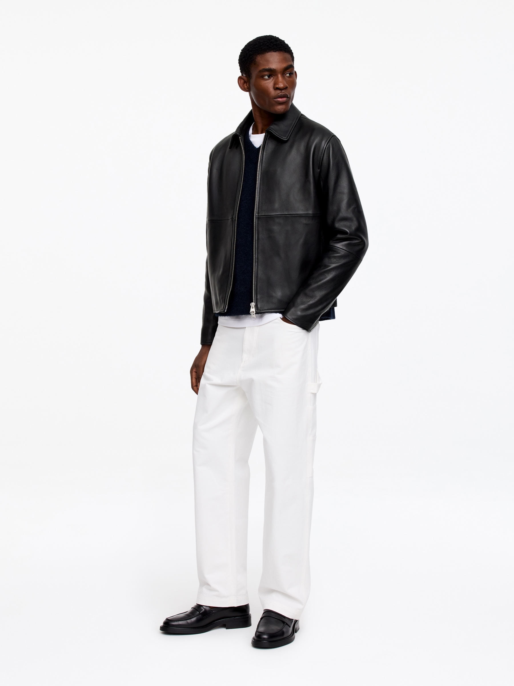 Leather Jacket - Black - Regular fit - Men - StillMedia/Lookbook - 5