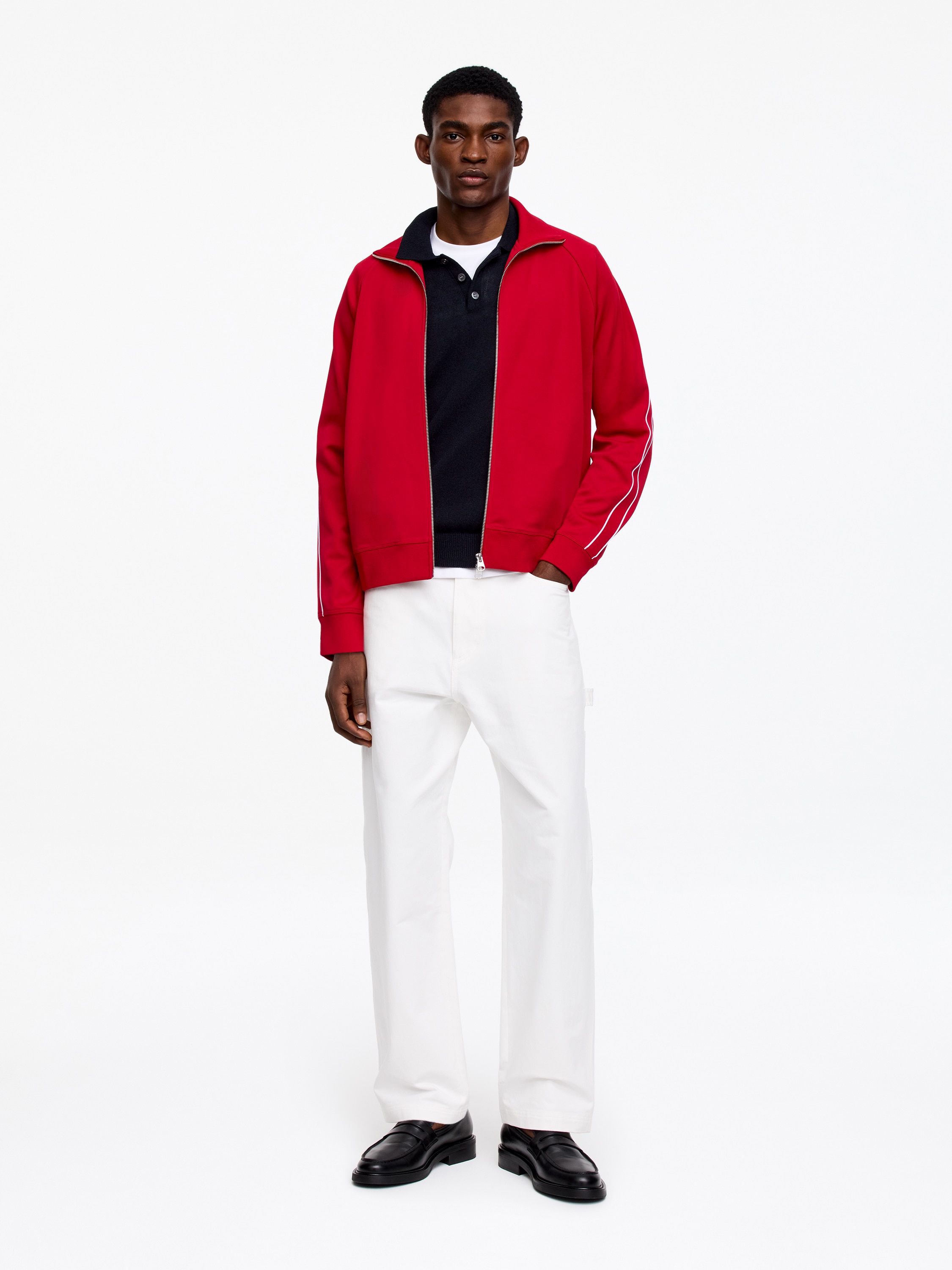 Giacca da tuta in tessuto tecnico WCT - Rosso/Blu scuro