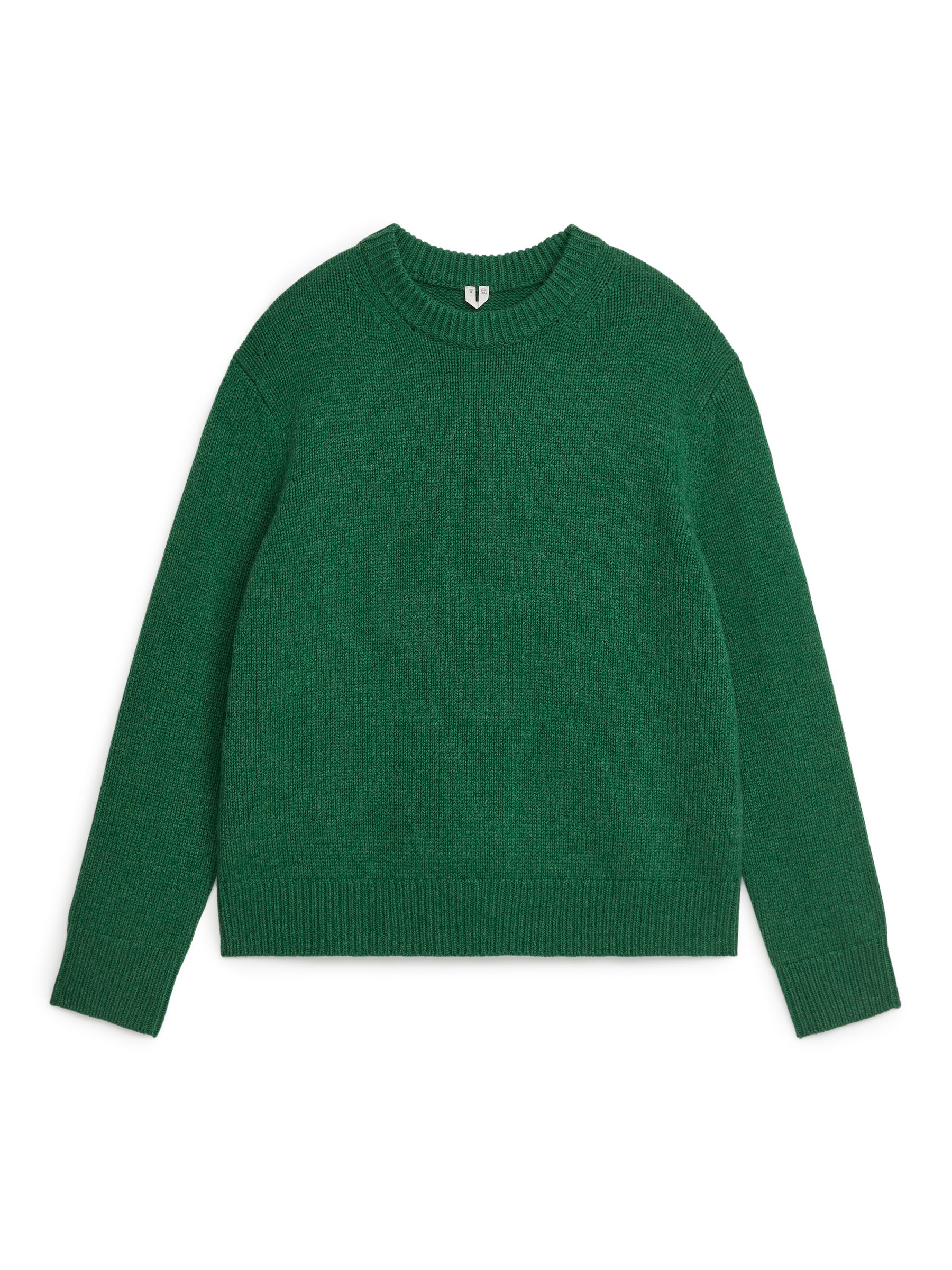 Heavy Knit Wool Blend Jumper – Green – Men – ARKET NL