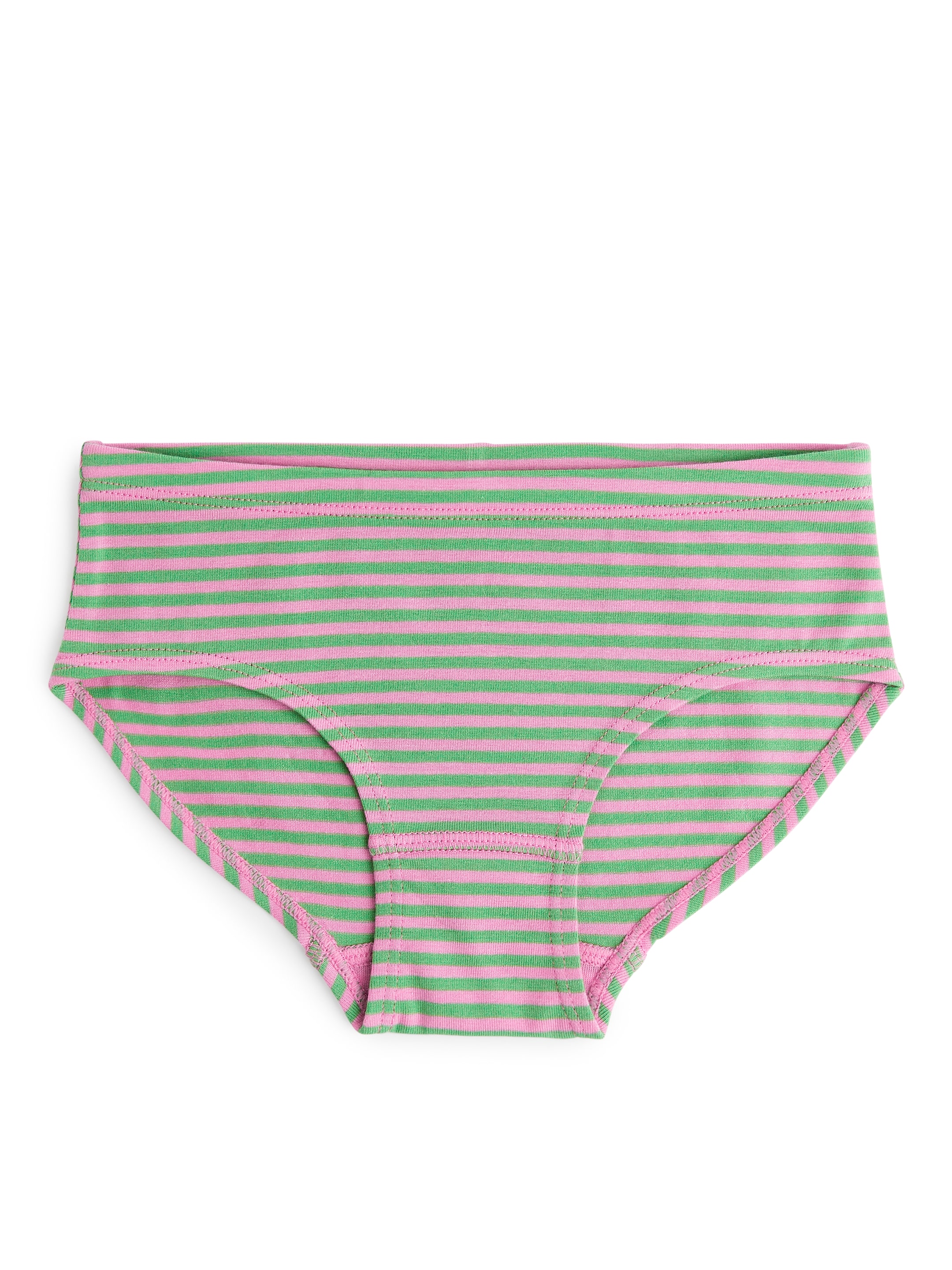 Cotton Jersey Briefs Set of 3 - Pink/White/Green - Regular fit - Children - StillMedia/DescriptiveStillLife - 4
