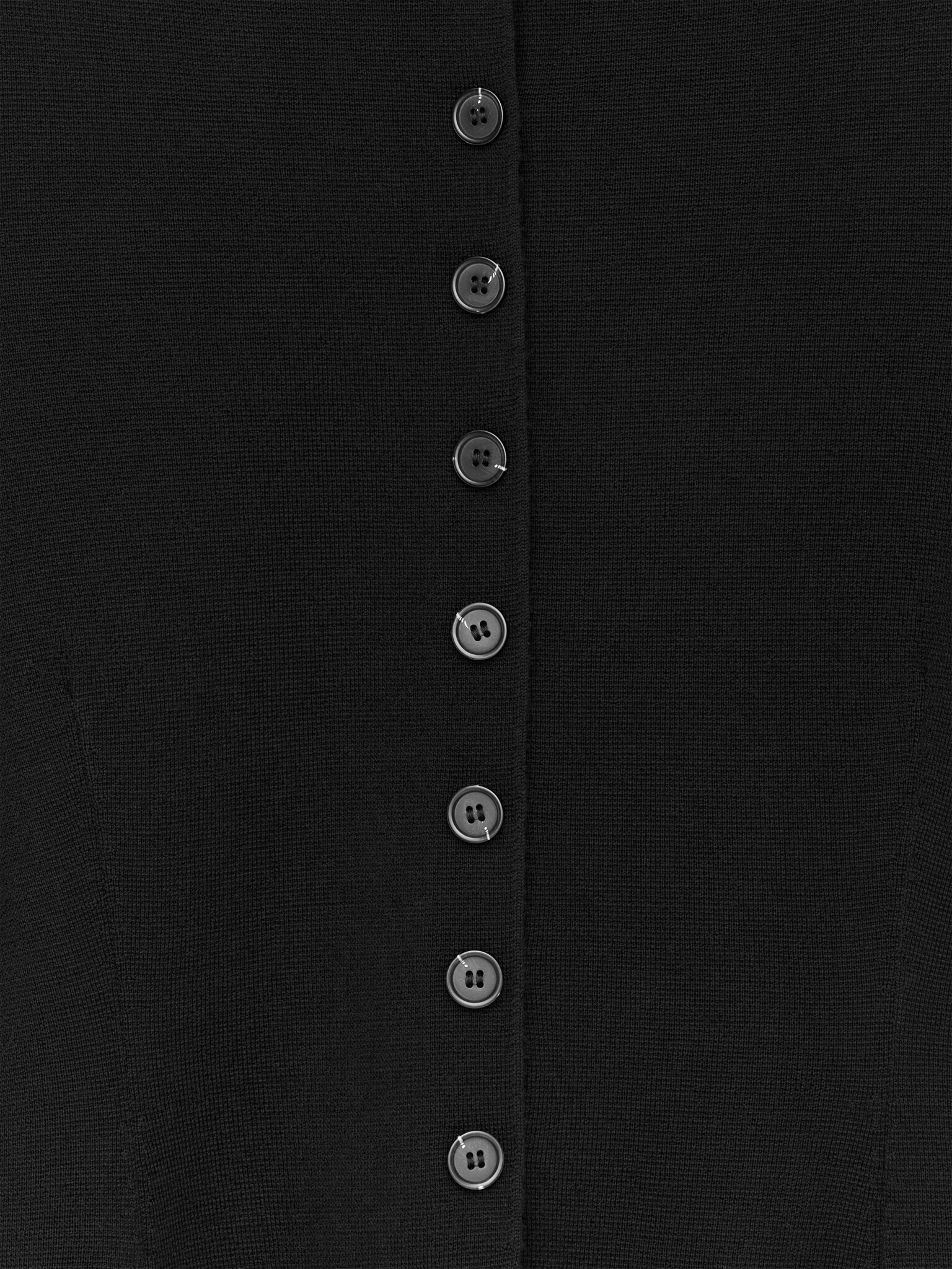 Nativa Wool Cardigan - Black - 4