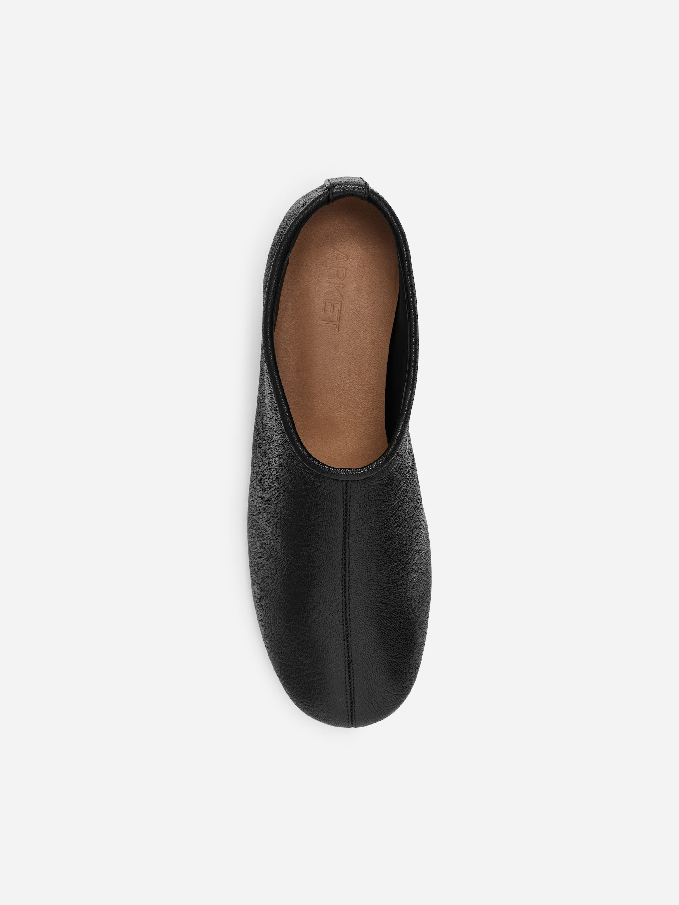 Leather Ballet Flats - Black - Women - StillMedia/DescriptiveStillLife - 2