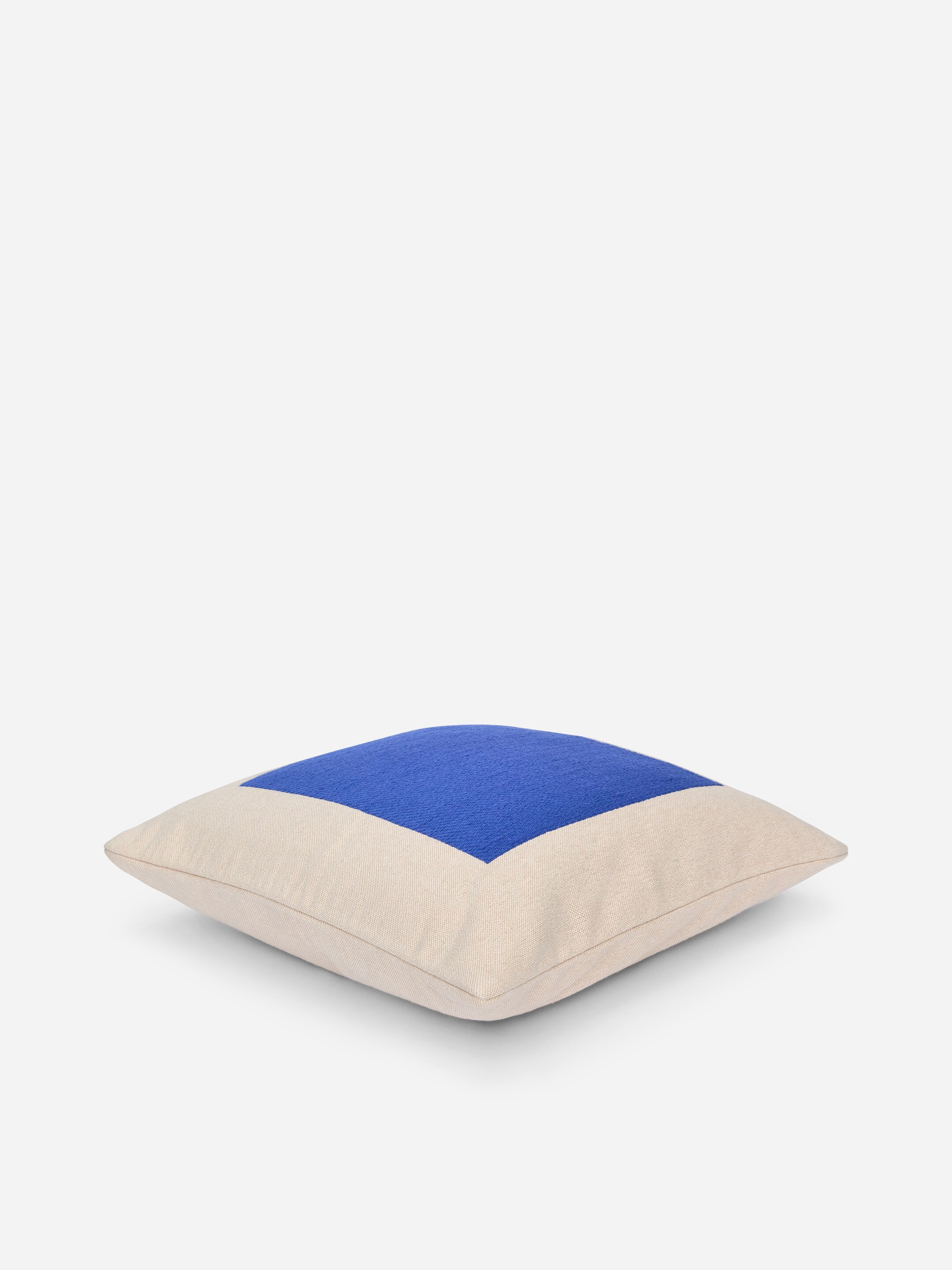 Zobraziť väčší obrázok: Obliečka na vankúš z bavlnenej vlny 50x50 cm - Béžová/modrá - HOME | H&M SK 1