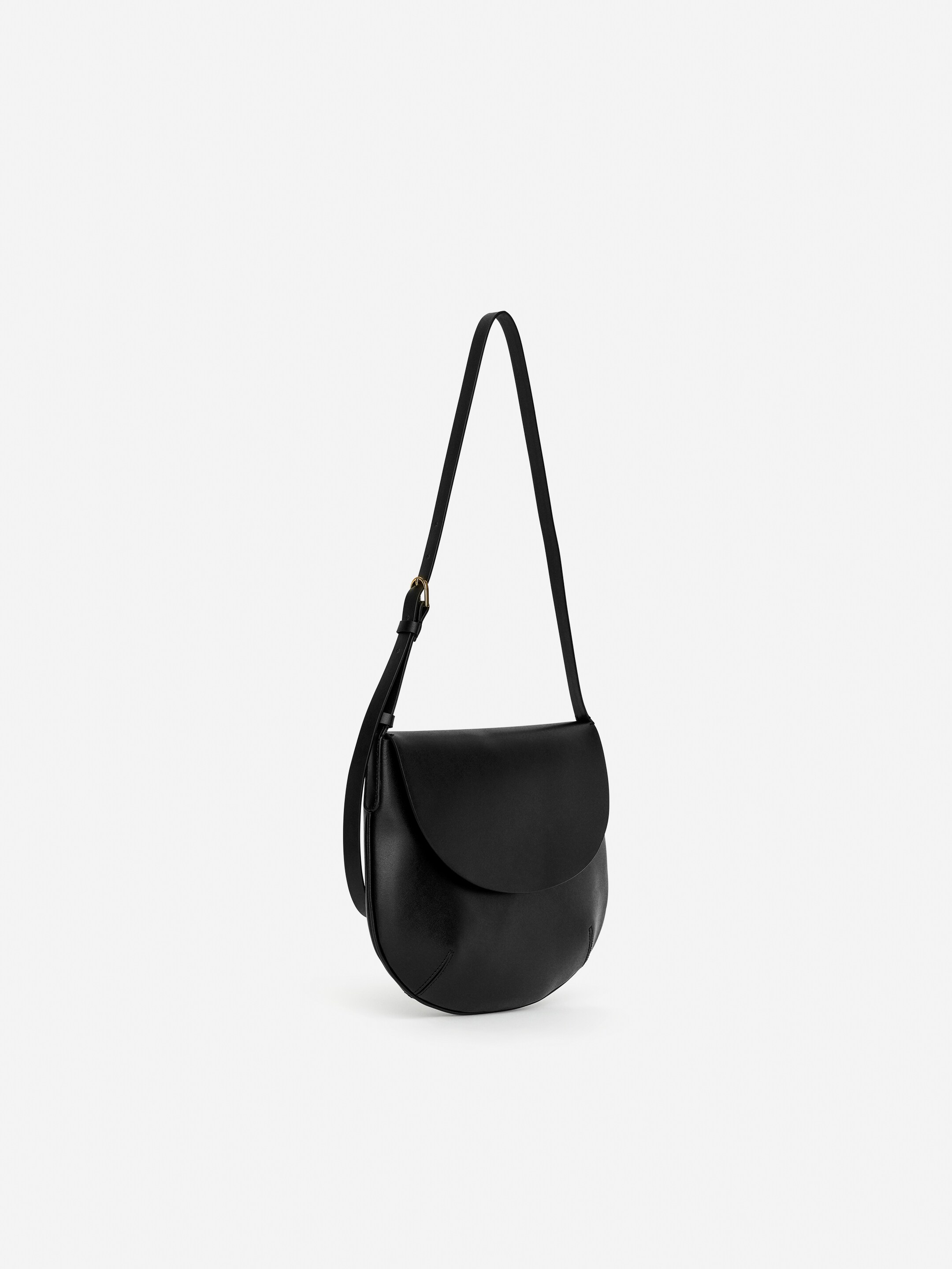 Grösseres Bild ansehen: Schultertasche aus Leder - Schwarz - DAMEN | H&M CH 3