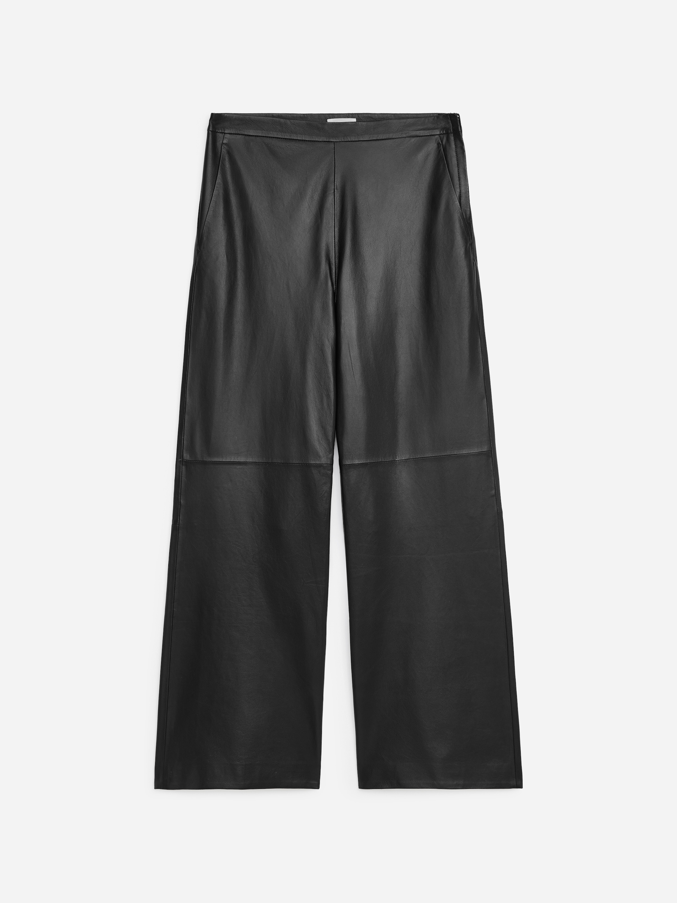 Leather Trousers - Black - Relaxed fit - women - StillMedia/DescriptiveStillLife - 1