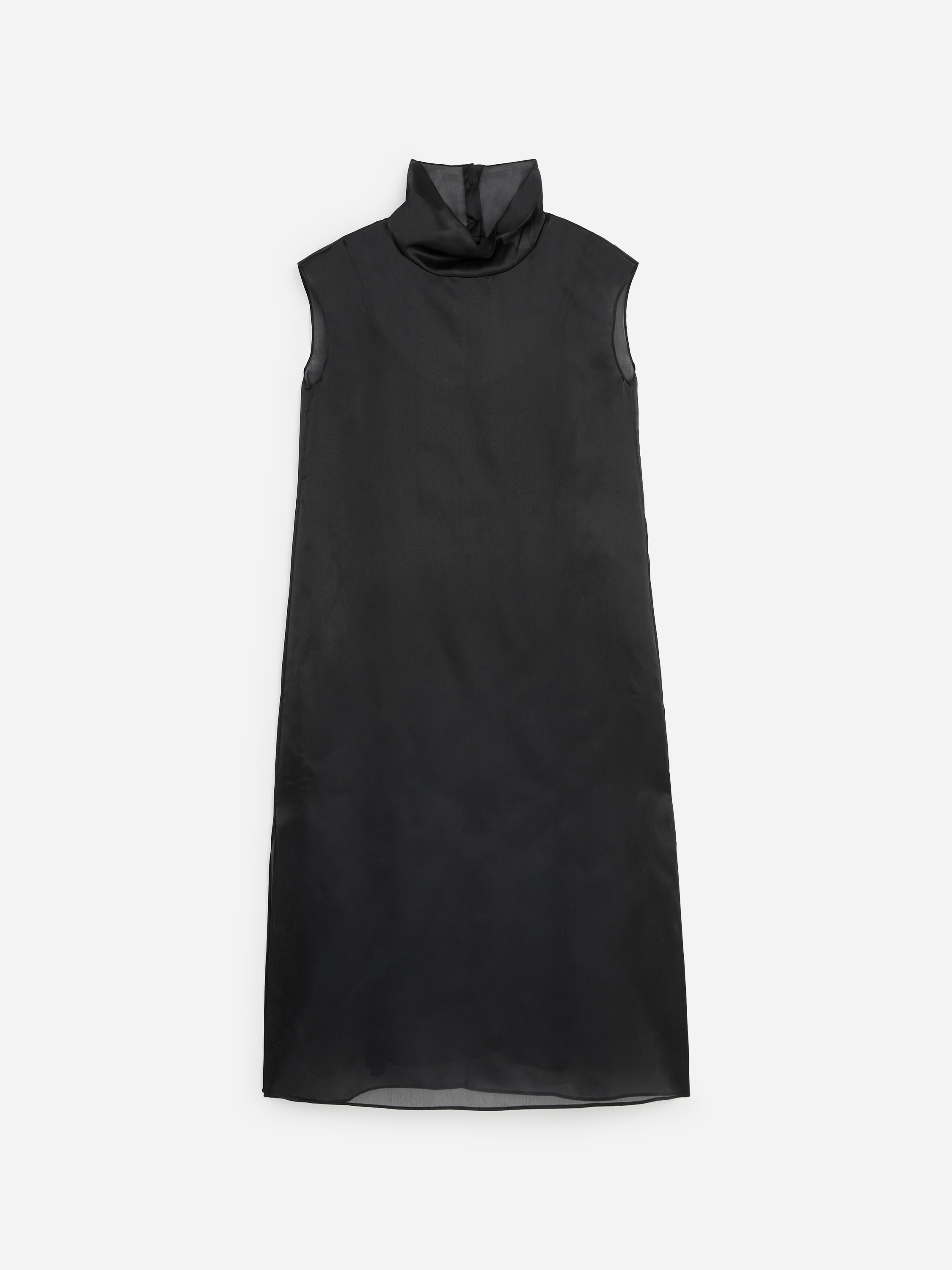 Selyem Organza Ruha - Fekete