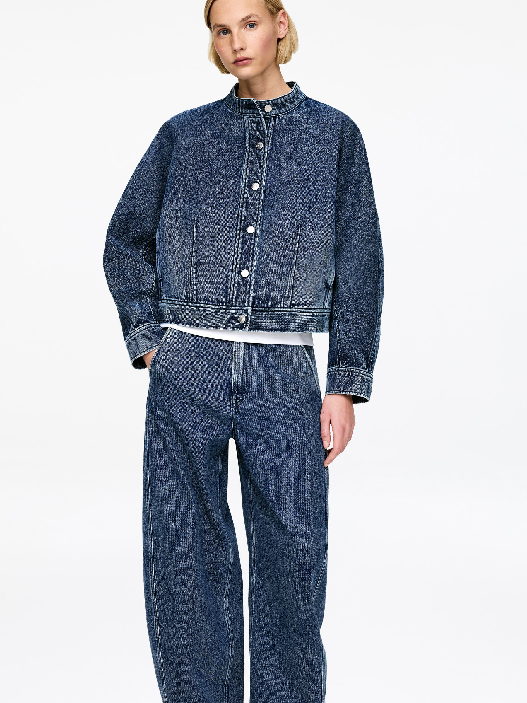 Surchemise en jean - Bleu - Regular fit - Femme - StillMedia/Lookbook - 4