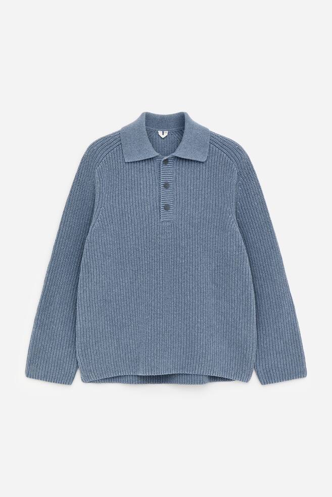 Chunky Cotton-Blend Polo - Blue - 1
