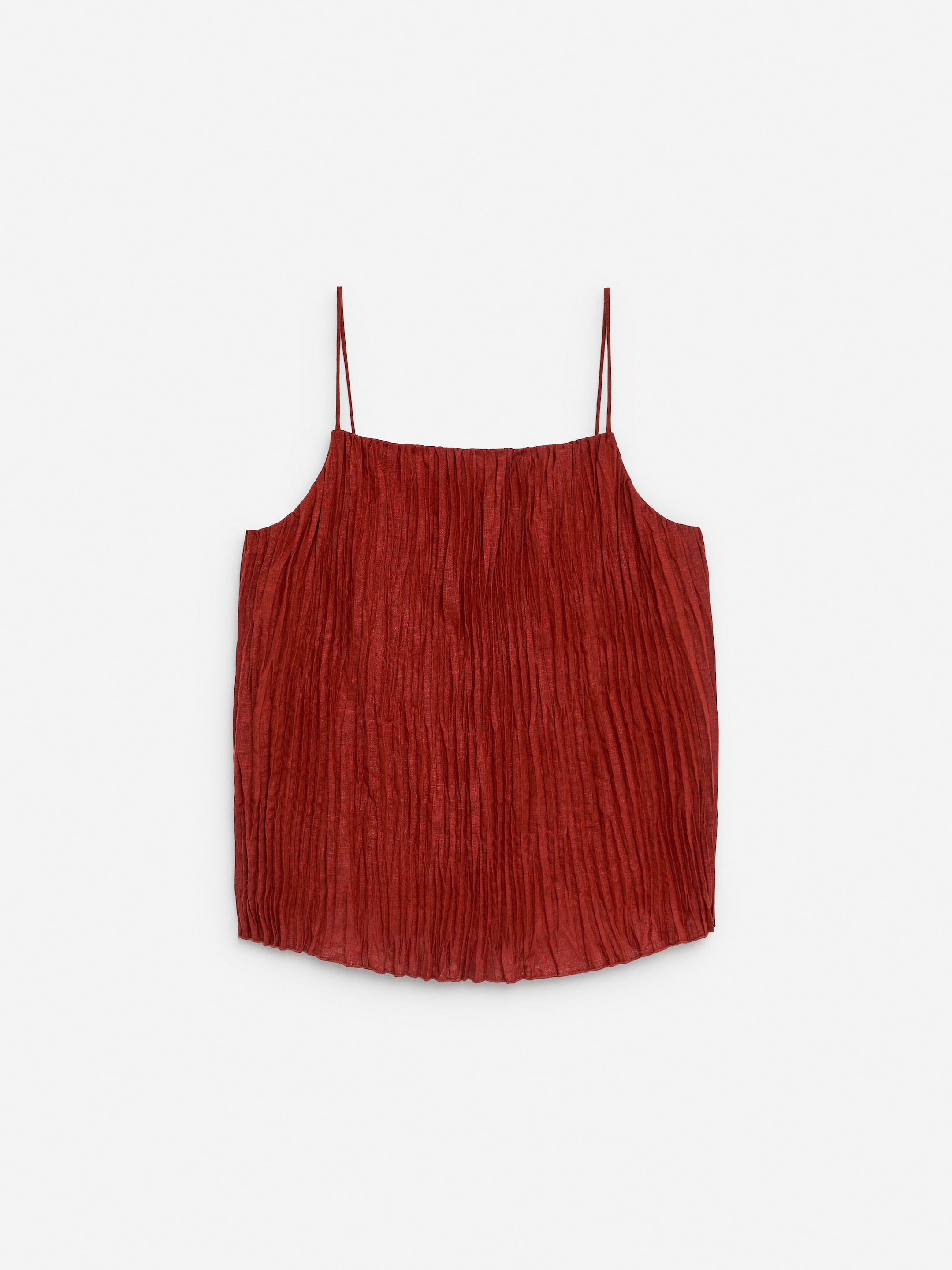 Crinkle-Trägertop - Rostrot - Regular Fit - Women - StillMedia/DescriptiveStillLife - 1