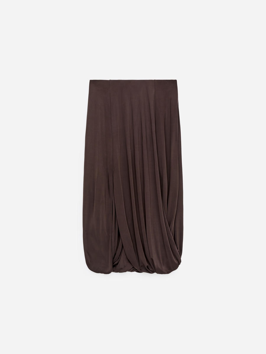 ARKET Women's  Draped Viscose Skirt Brown,  size S
