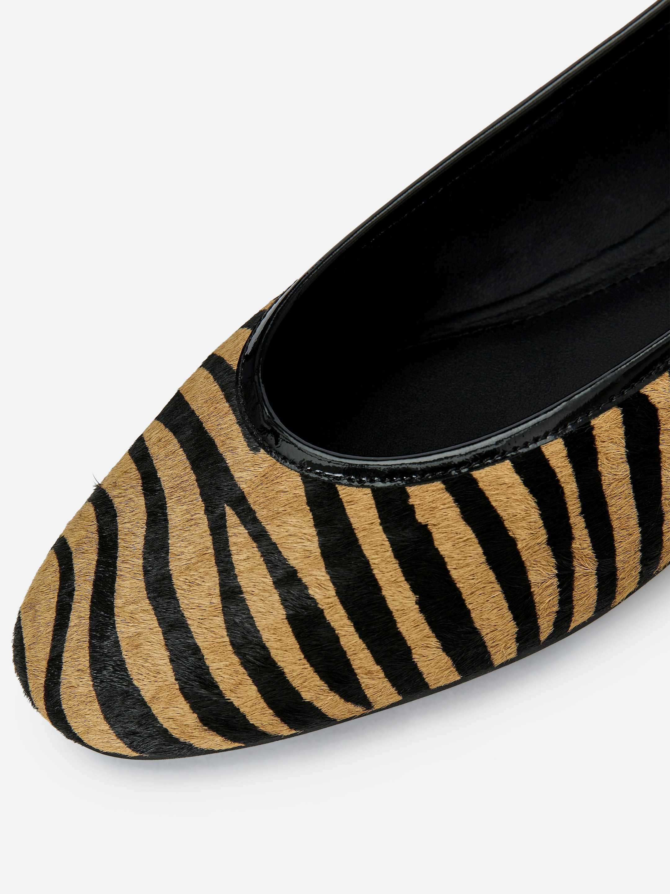 Ballerines effet crin - Beige/Noir/Imitation zèbre - Femme - StillMedia/DescriptiveDetail - 3