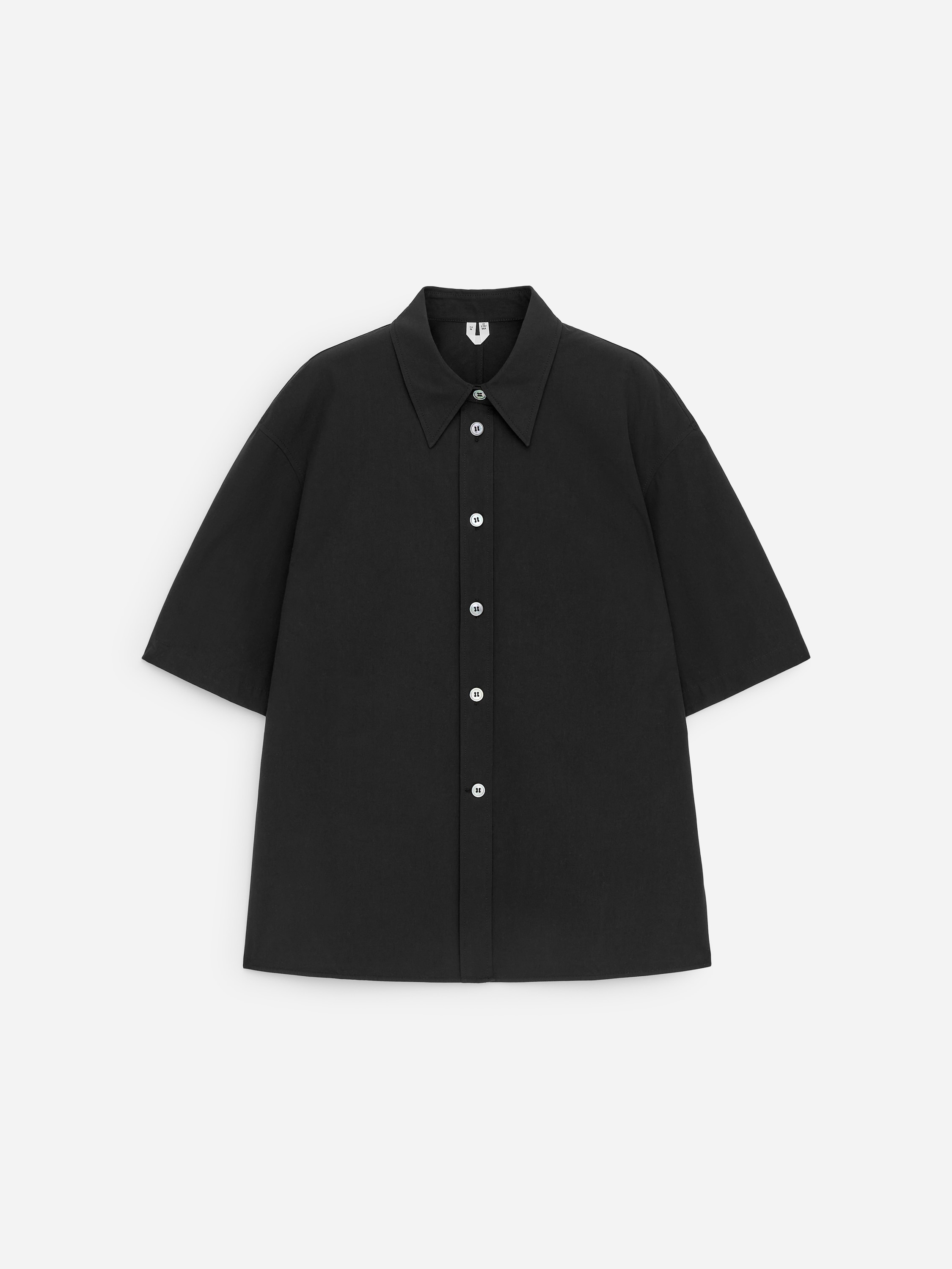 Overhemd met korte mouwen - Zwart/Roze