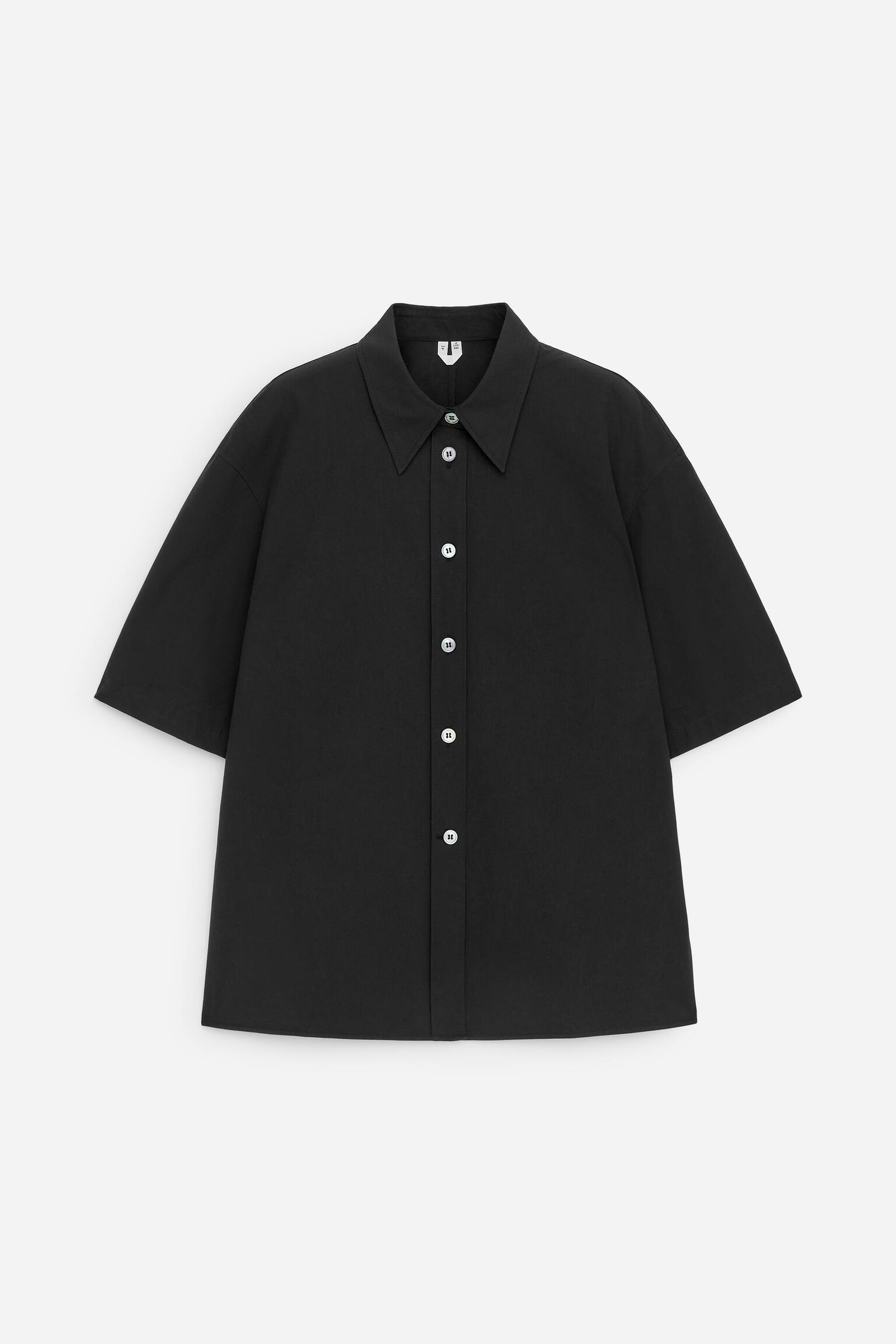 Kortärmad skjorta - Svart/Rosa - 2