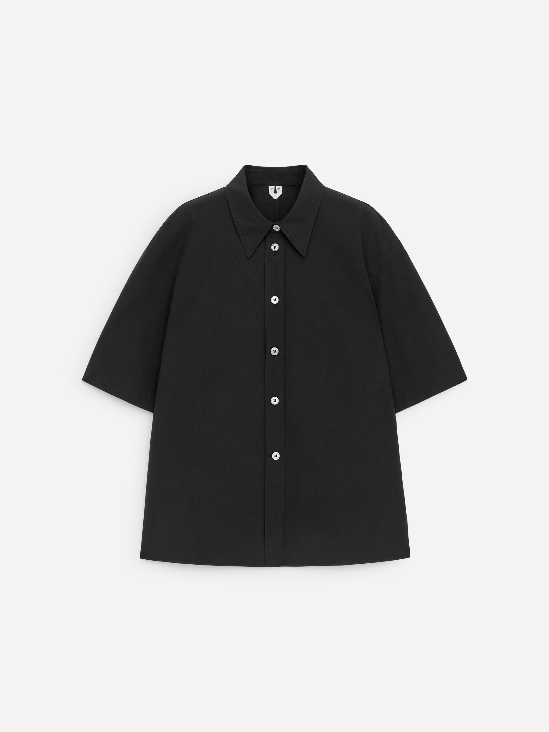 Kurzärmlige Hemdbluse - Schwarz - Regular Fit - Women - StillMedia/DescriptiveStillLife - 1