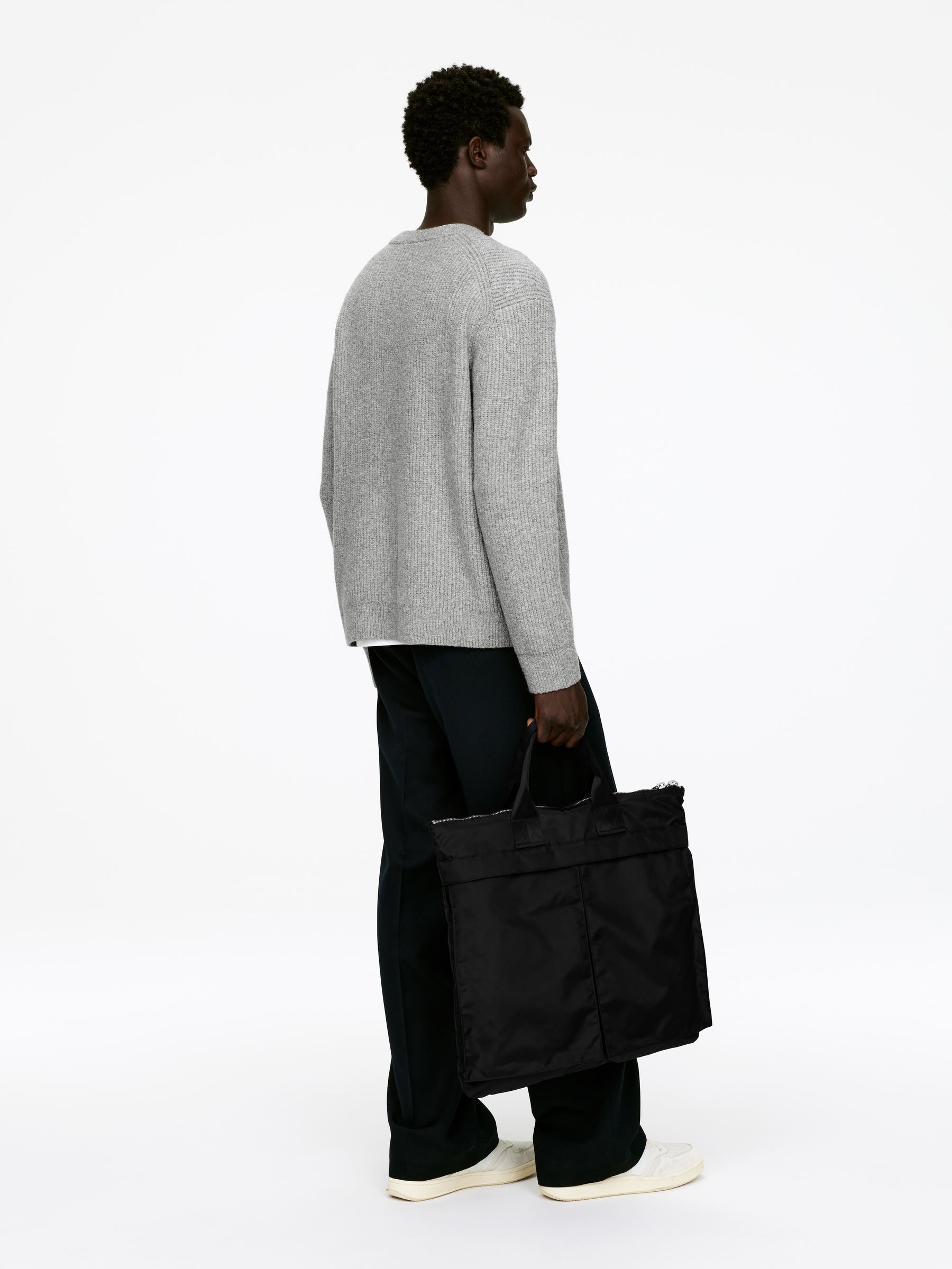 Cotton-Blend Jumper - Grey Melange - Regular fit - Men - StillMedia/Lookbook - 6