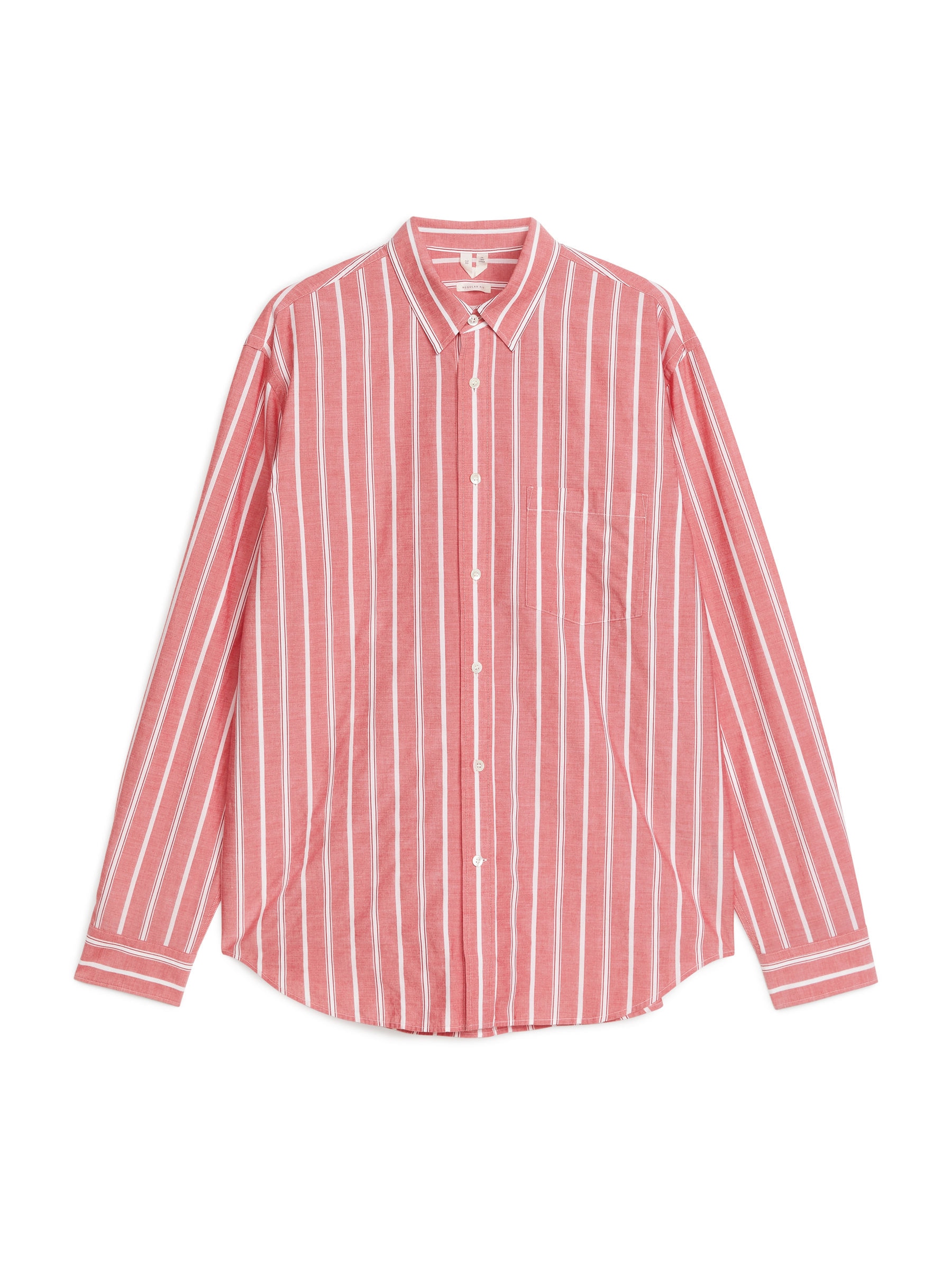 Legeres Popeline-Hemd - Rot/Weiß - Relaxed Fit - Herren - StillMedia/DescriptiveStillLife - 1