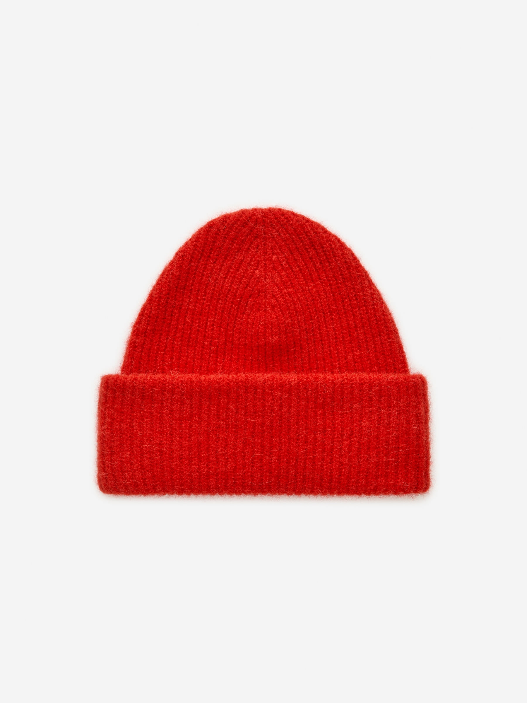 Alpaca-Merino Blend Beanie-#CD212A-12706