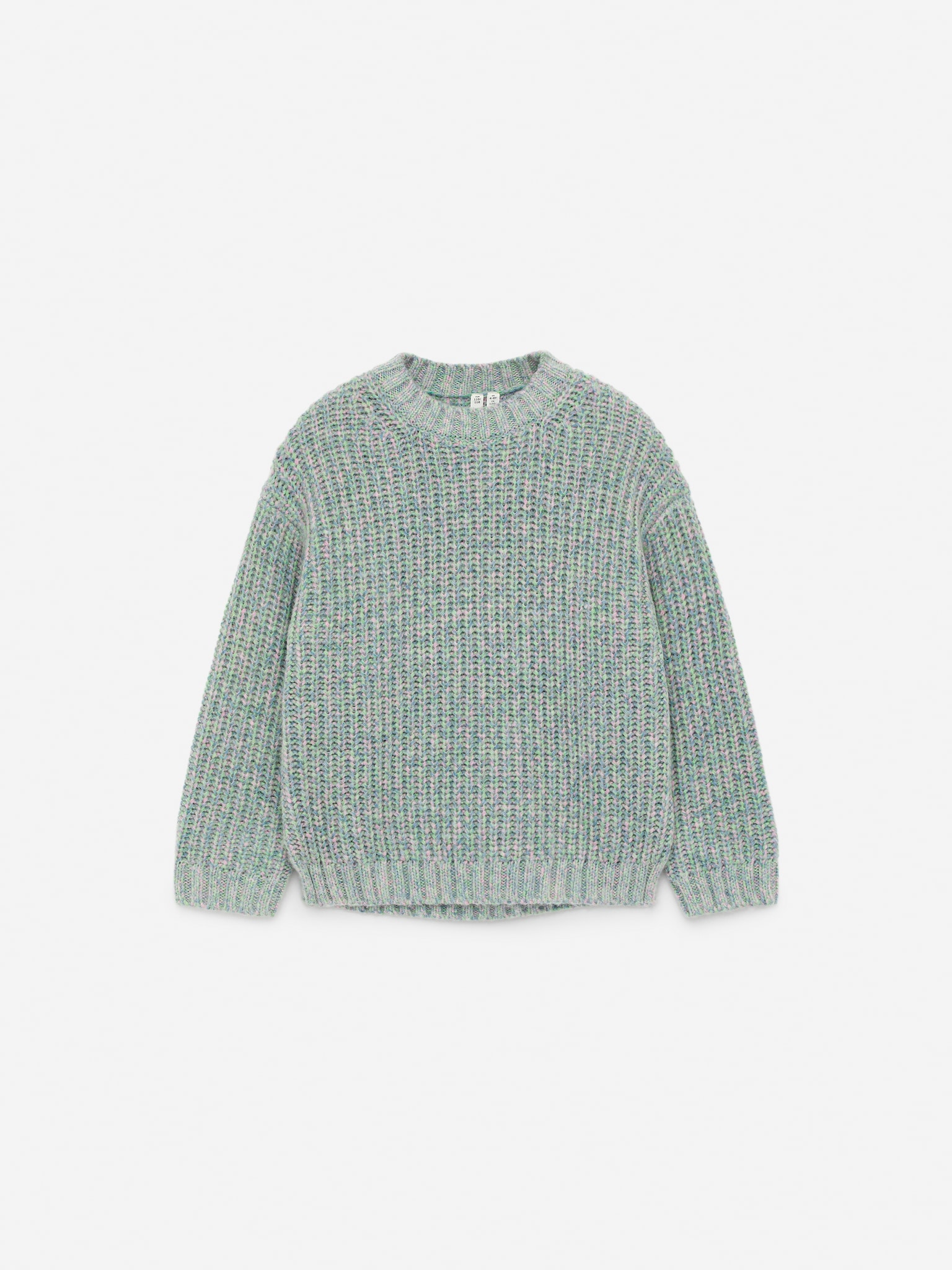 Wollpullover mit Space-Dye-Färbung - Grün/Mehrfarbig