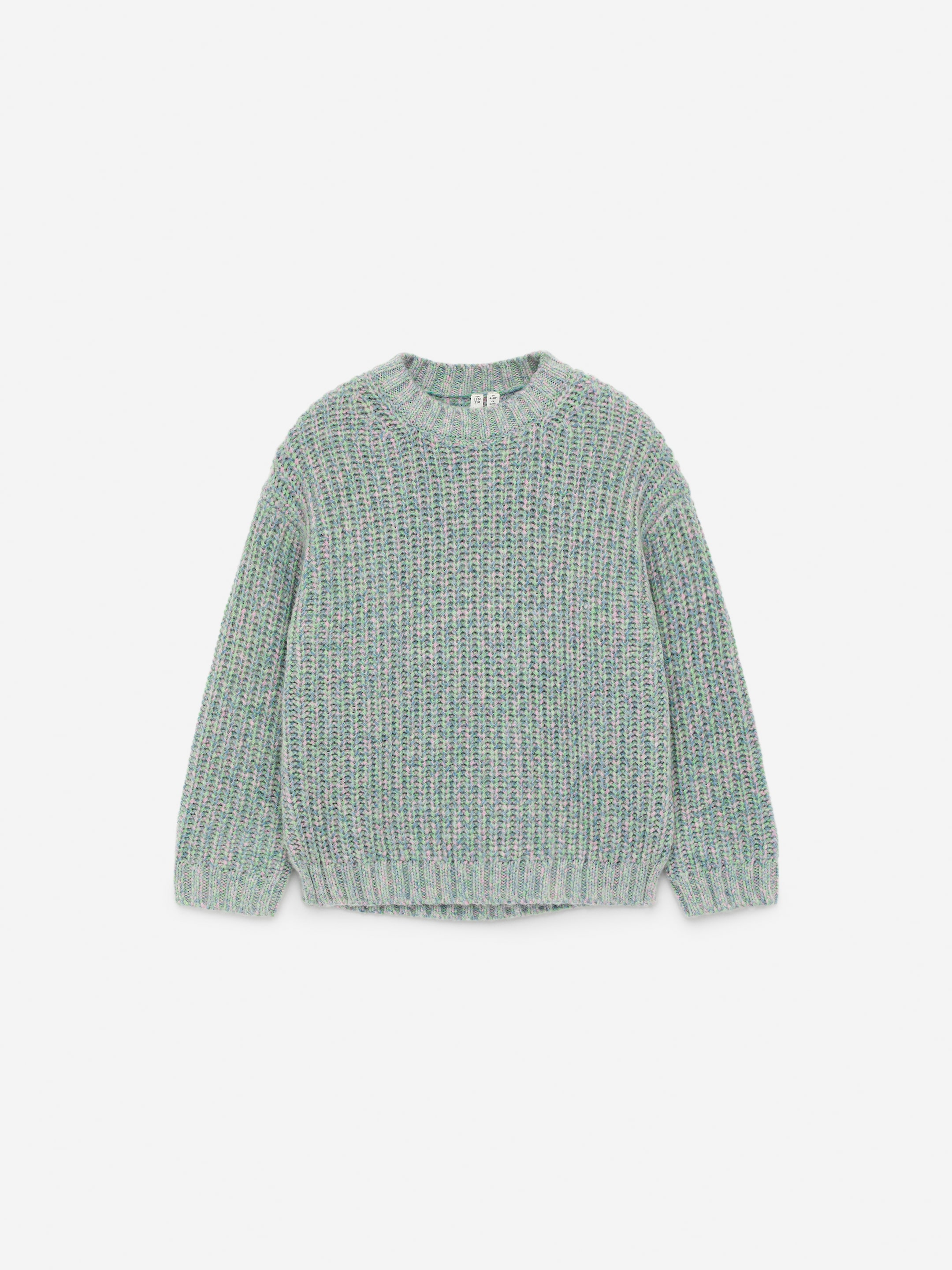 Se større billede: Space-dyed uldtrøje - Grøn/multifarvet - BØRN | H&M DK 1