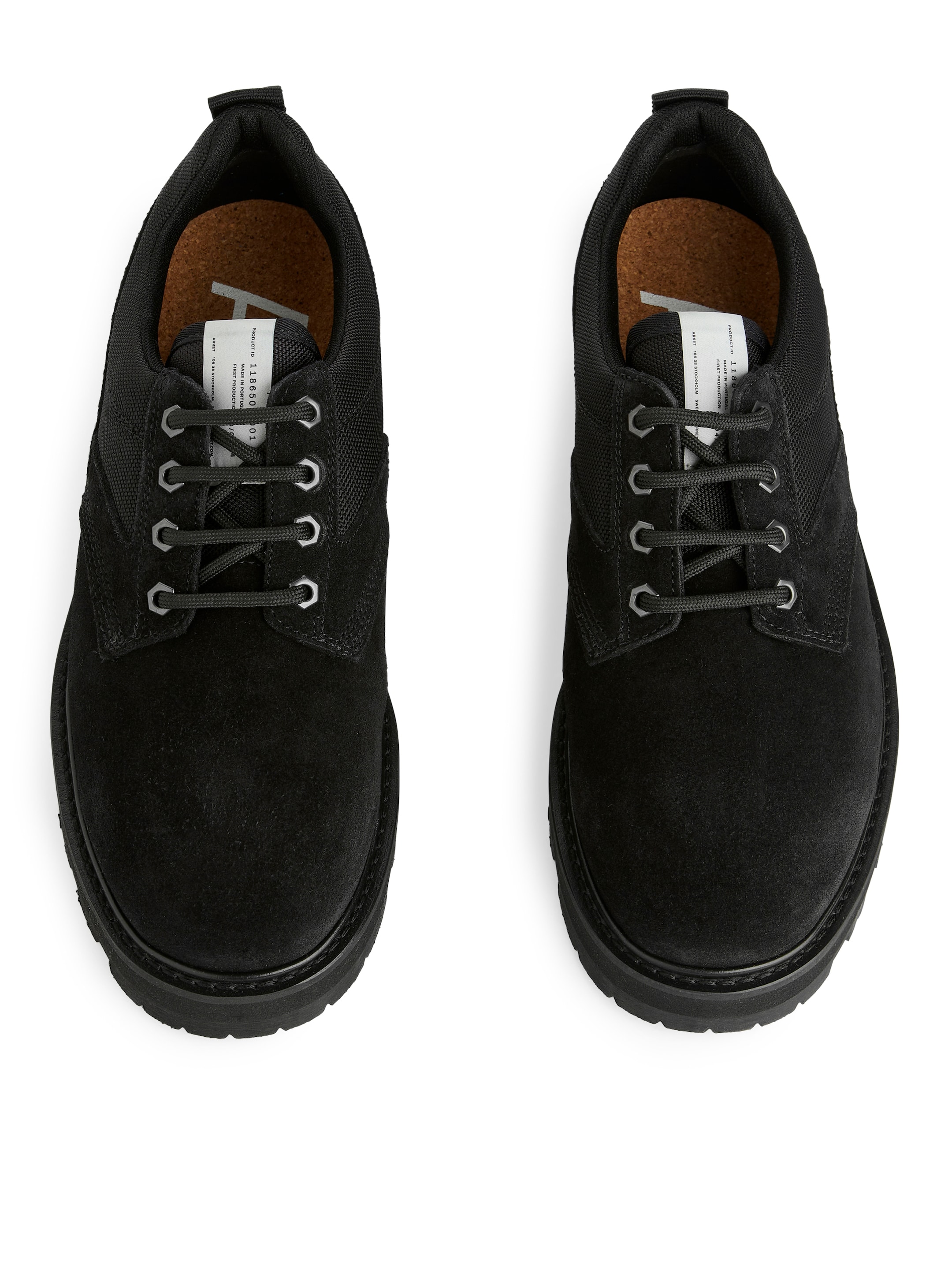 Derbyskor i mocka och VIBRAM® - Svart - Men - StillMedia/DescriptiveStillLife - 6
