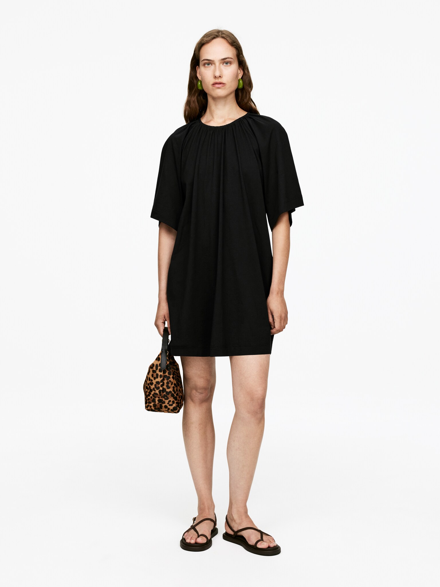 Robe à dos ouvert - Noir/Rose