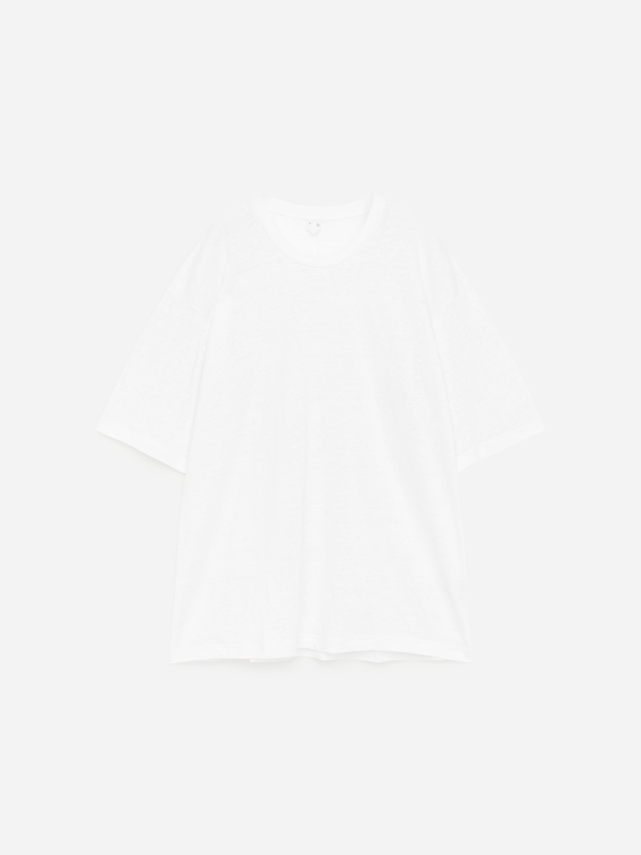 Oversized Linen T-Shirt - White - Oversized - Women - StillMedia/DescriptiveStillLife - 1