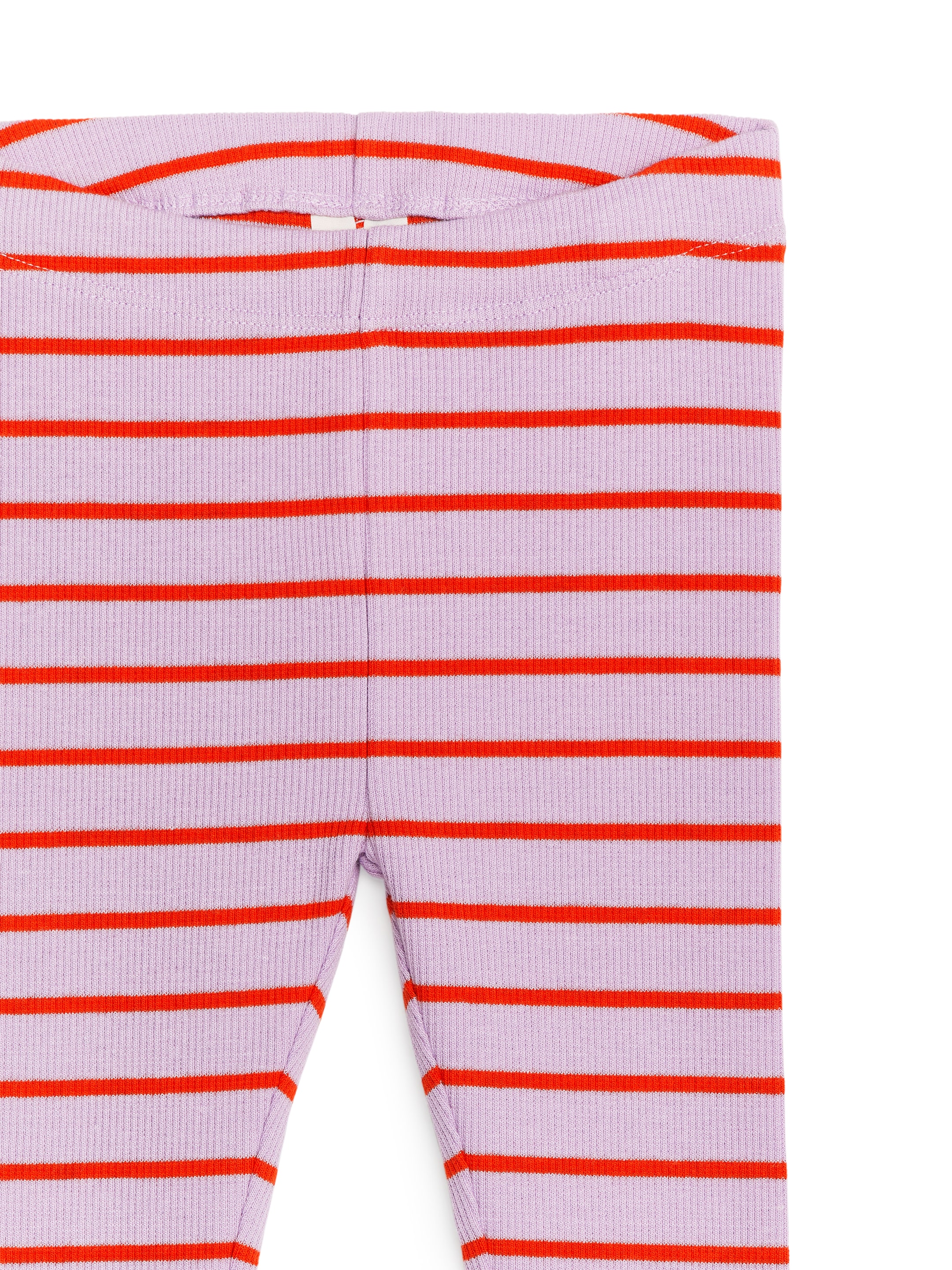 Ribbed Leggings - Lilac/Red - Slim fit - Children - StillMedia/DescriptiveDetail - 1