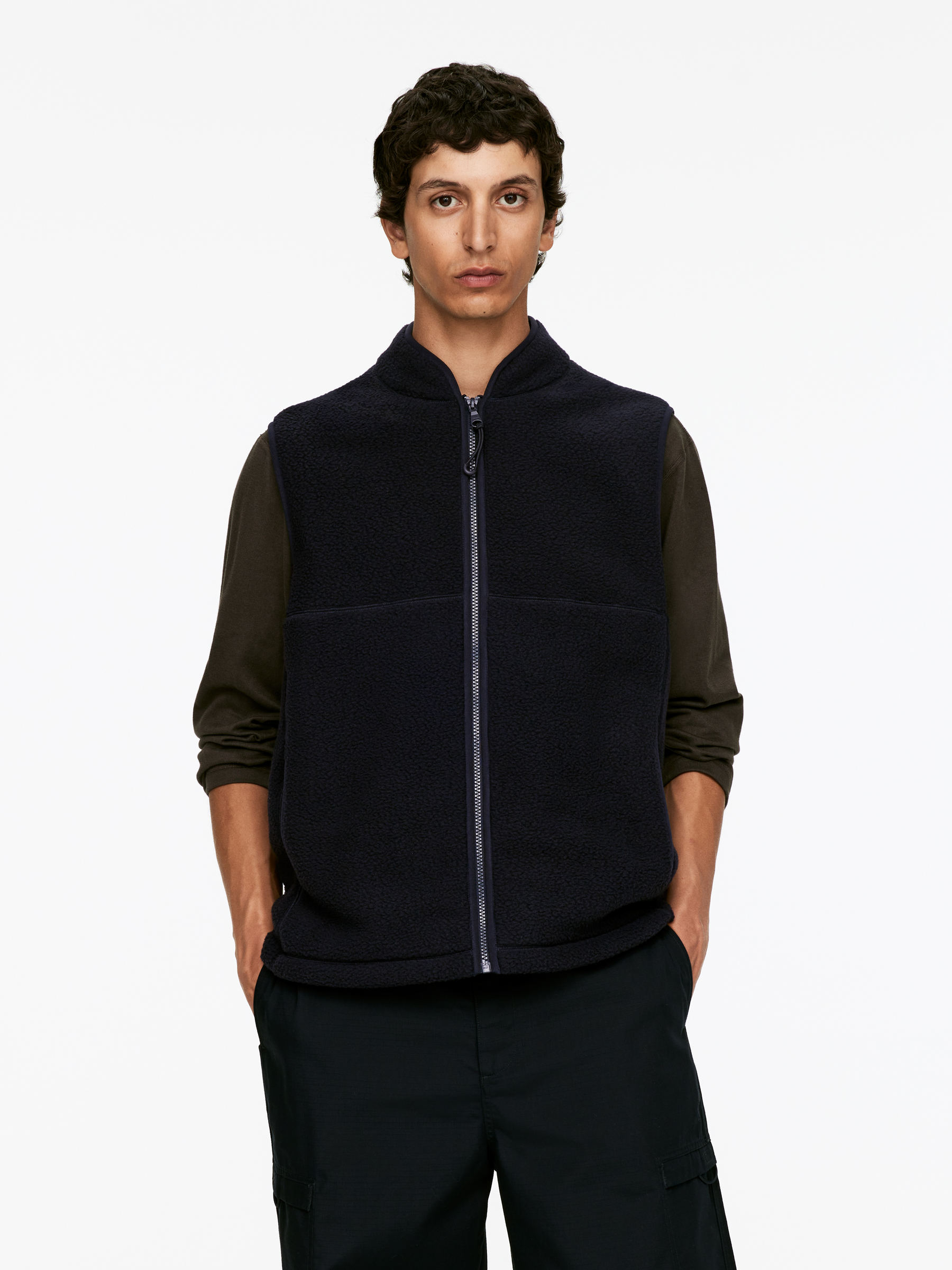 Active Fleece Vest - Dark Blue - Regular fit - Men - StillMedia/Lookbook - 6