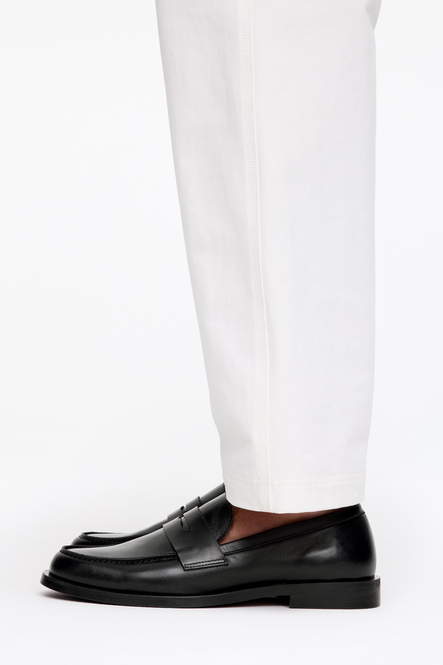 Loafers din piele - Negru - 6