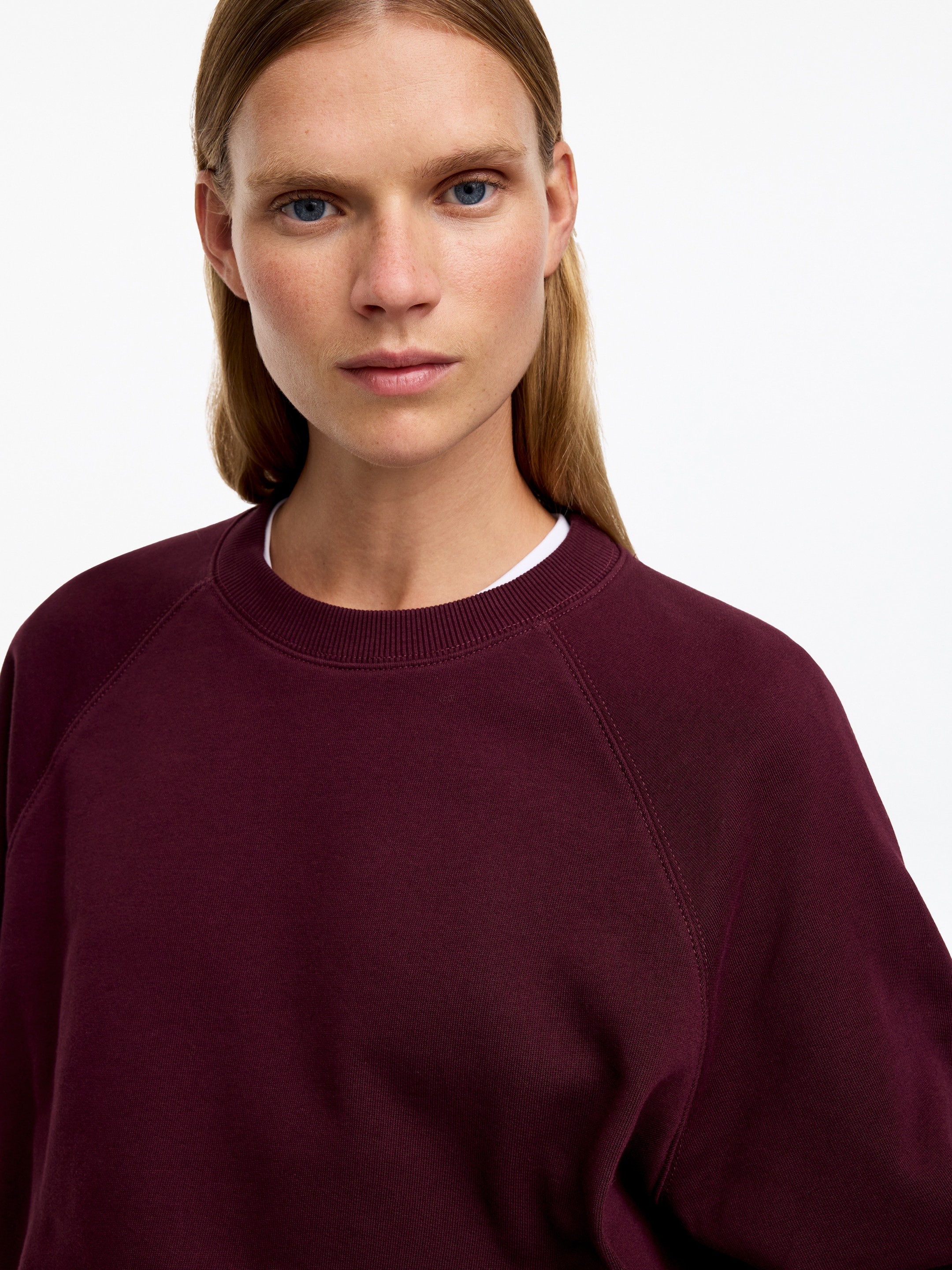 Sweat en éponge - Bordeaux - Regular fit - women - StillMedia/Lookbook - 5