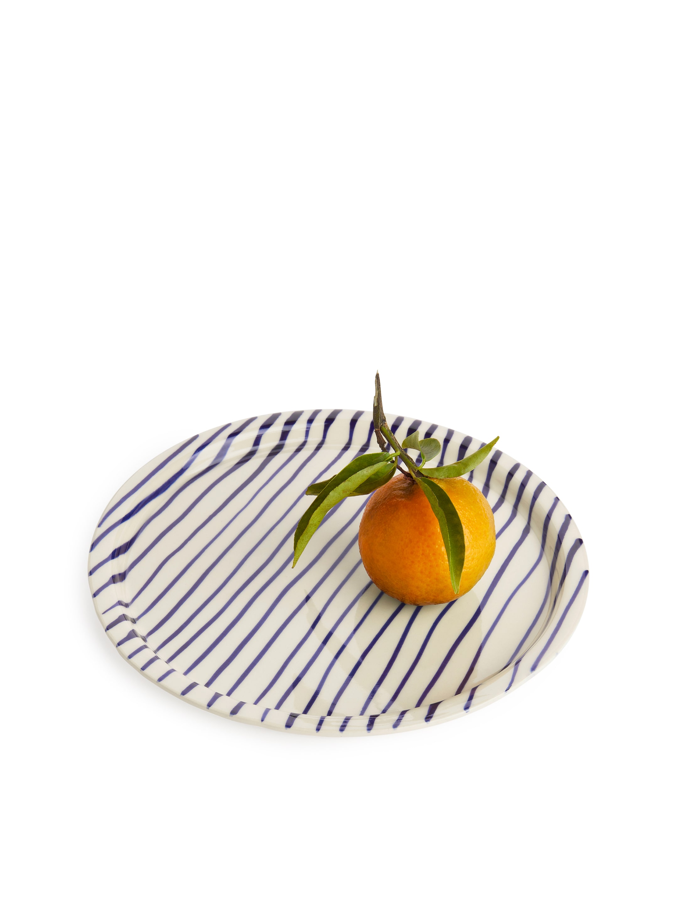 Nagyobb kép megtekintése: Kőedény tányér 22 cm - White/Blue - HOME | H&M HU 1