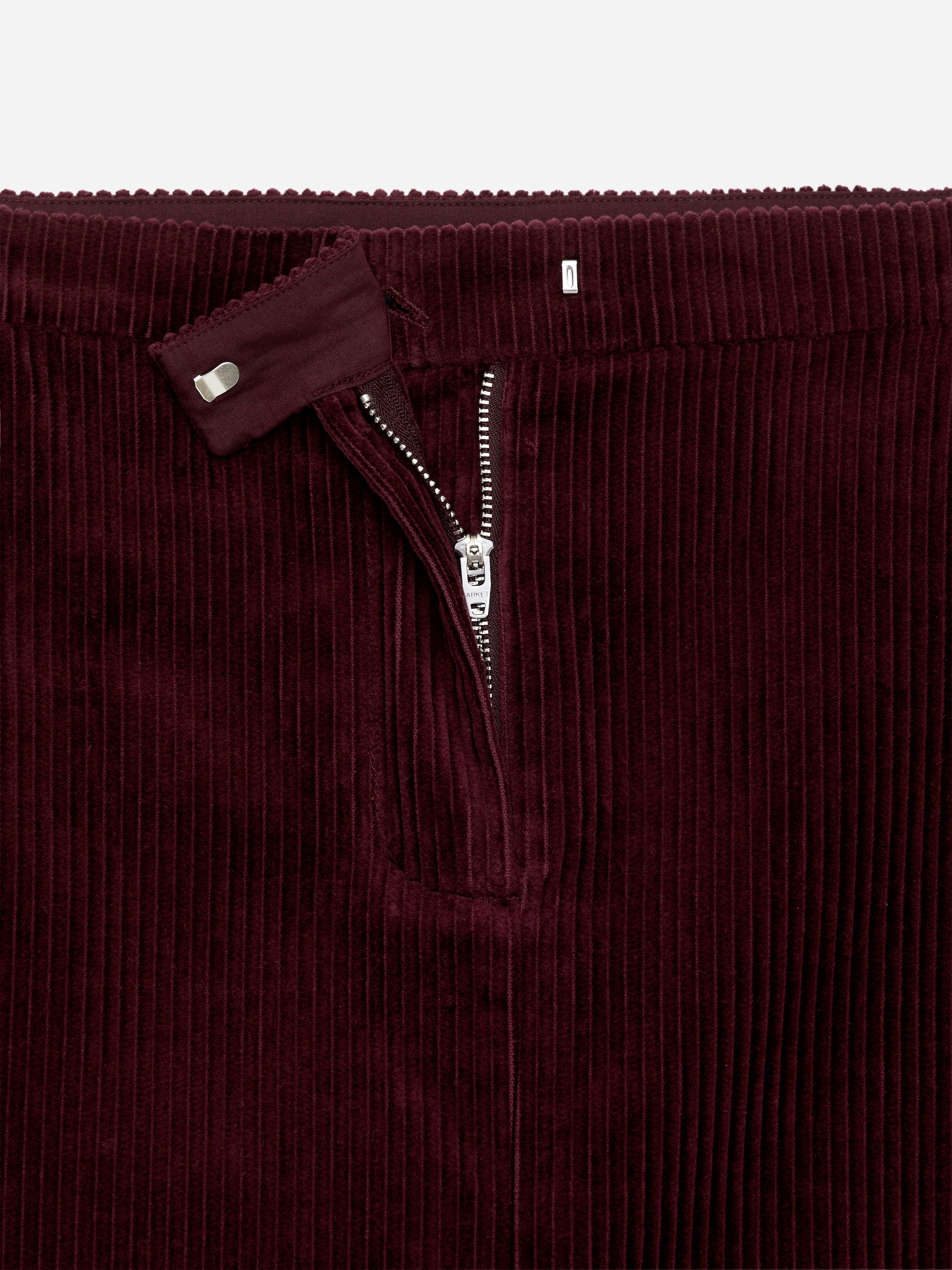 Zobrazit větší obrázek: Manšestrová mini sukně - Bordó - ŽENY | H&M CZ 6