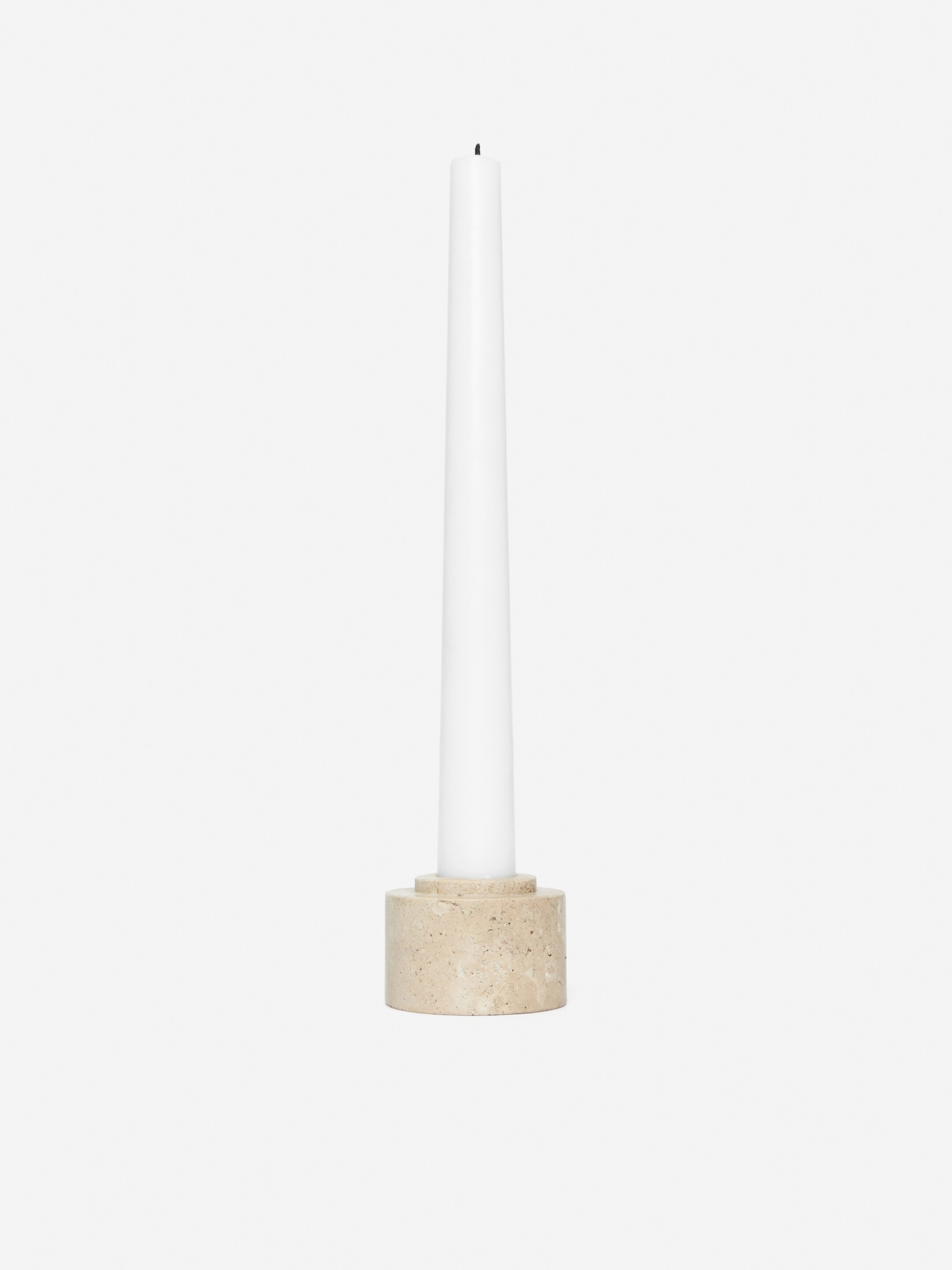 Visa större bild: Ljusstake i marmor - Beige - Home All | H&M SE 2