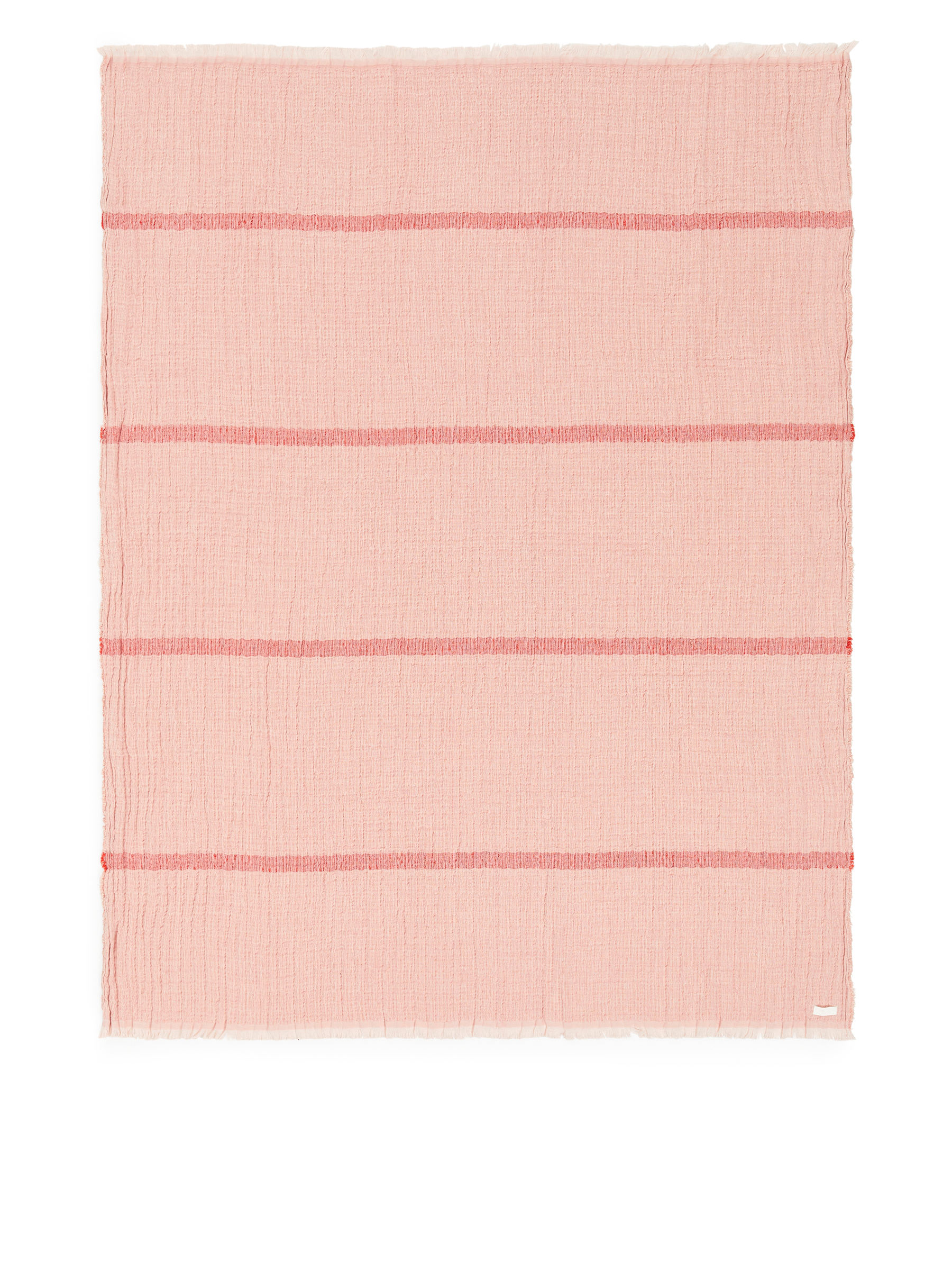 Crinkled Linen Blend Blanket - Pink - Homeware - StillMedia/DescriptiveStillLife - 1